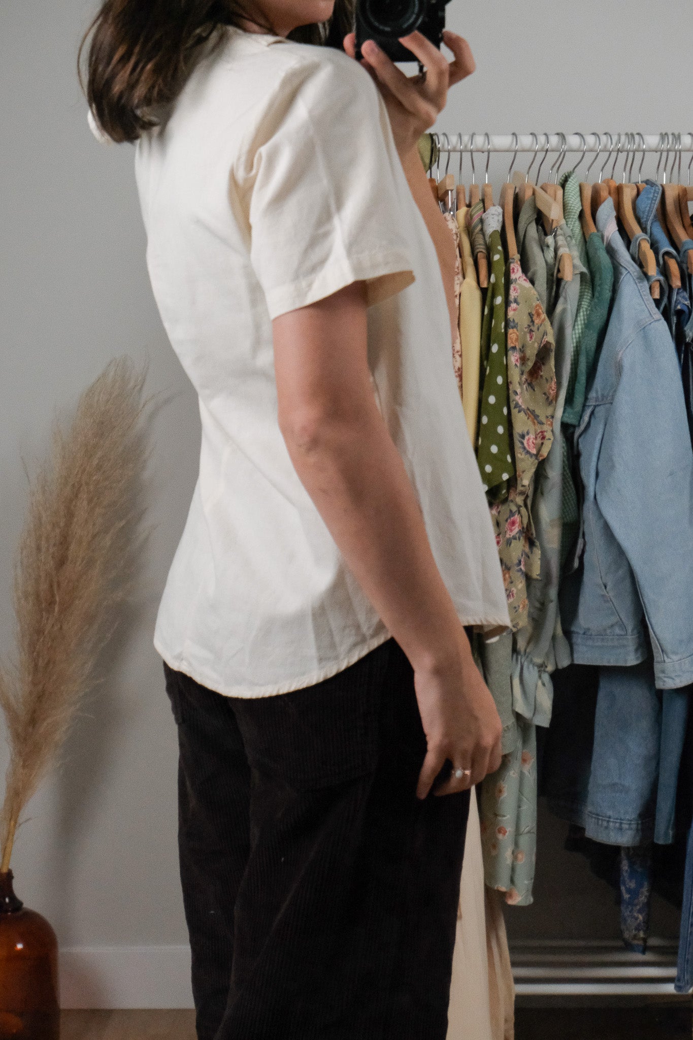 Vintage x Cotton Collared Blouse (M)