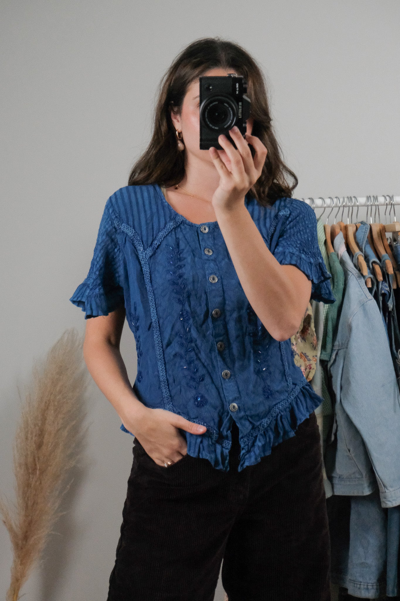 Vintage x Beaded Top (M/L)