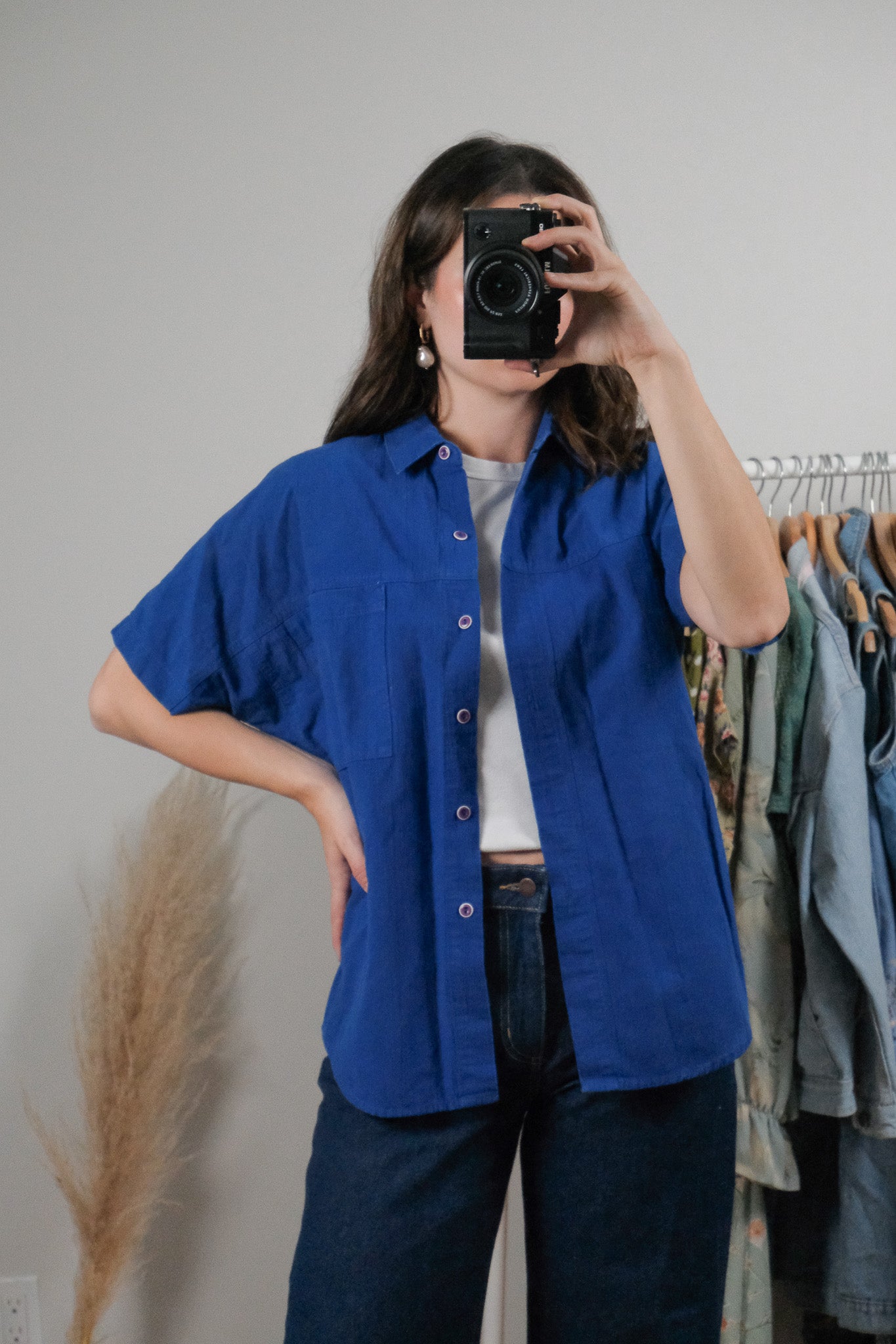 Made in Canada x Vintage x Cotton Short-Sleeve Knit (M)