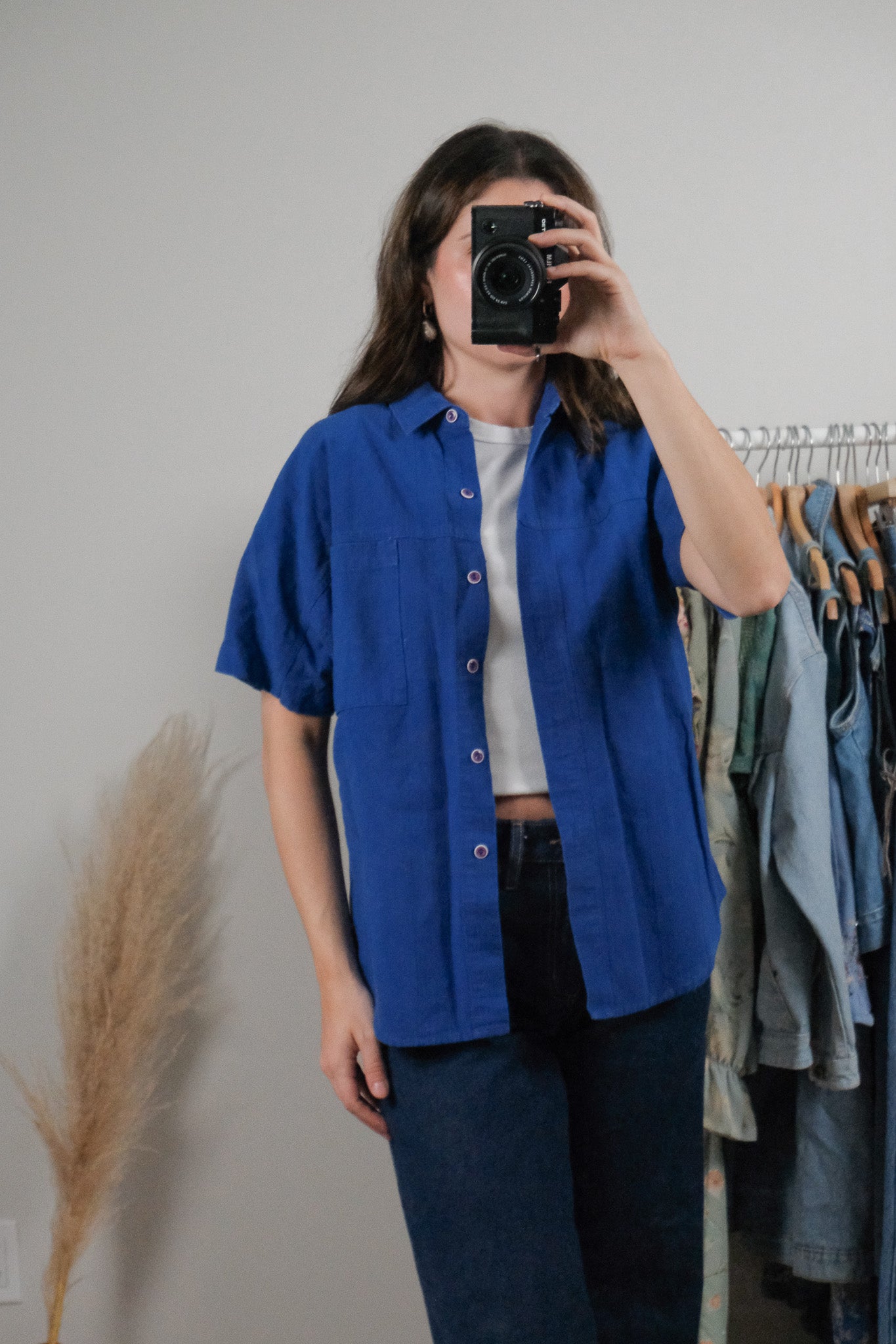 Made in Canada x Vintage x Cotton Short-Sleeve Knit (M)