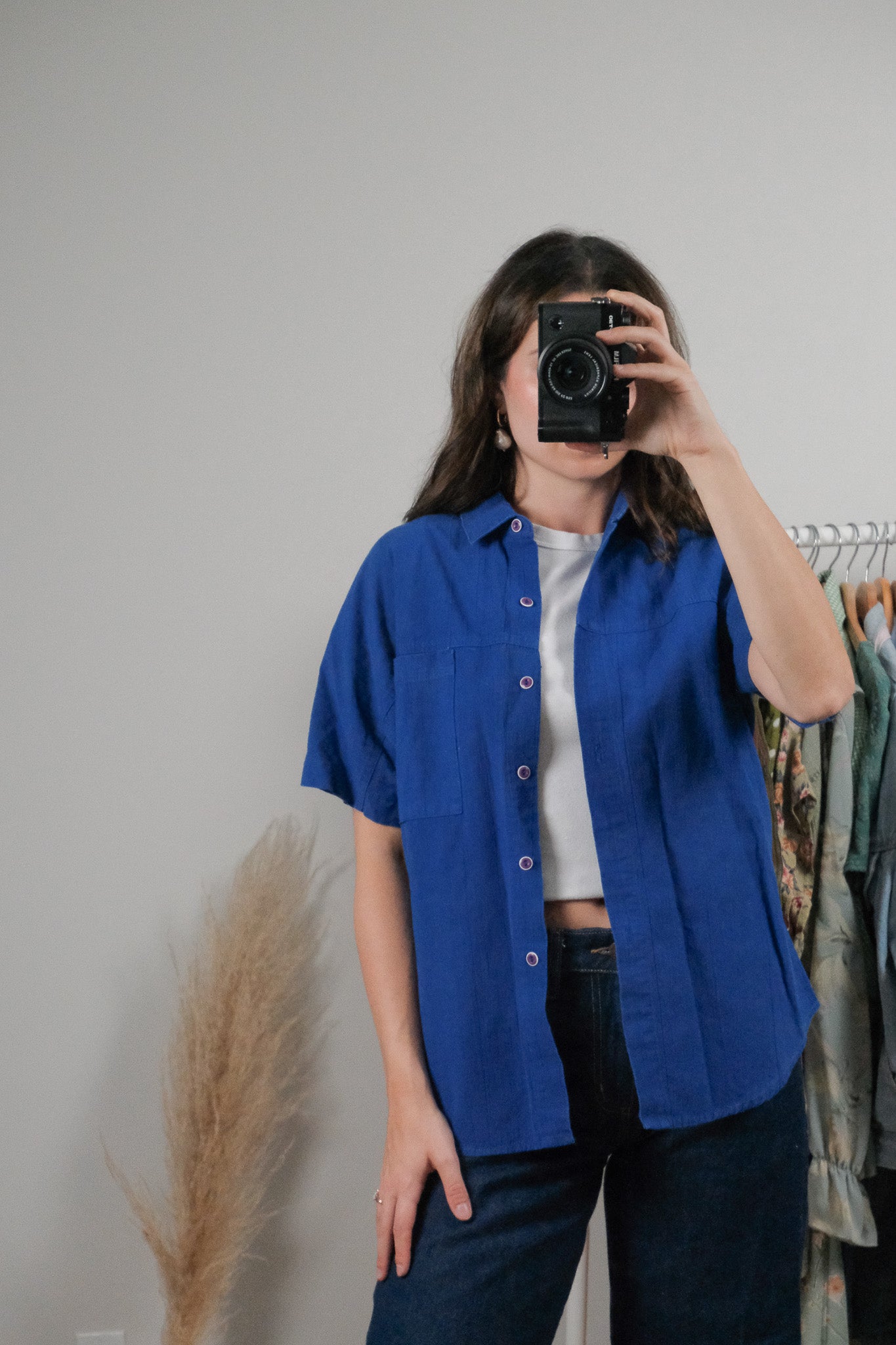 Made in Canada x Vintage x Cotton Short-Sleeve Knit (M)