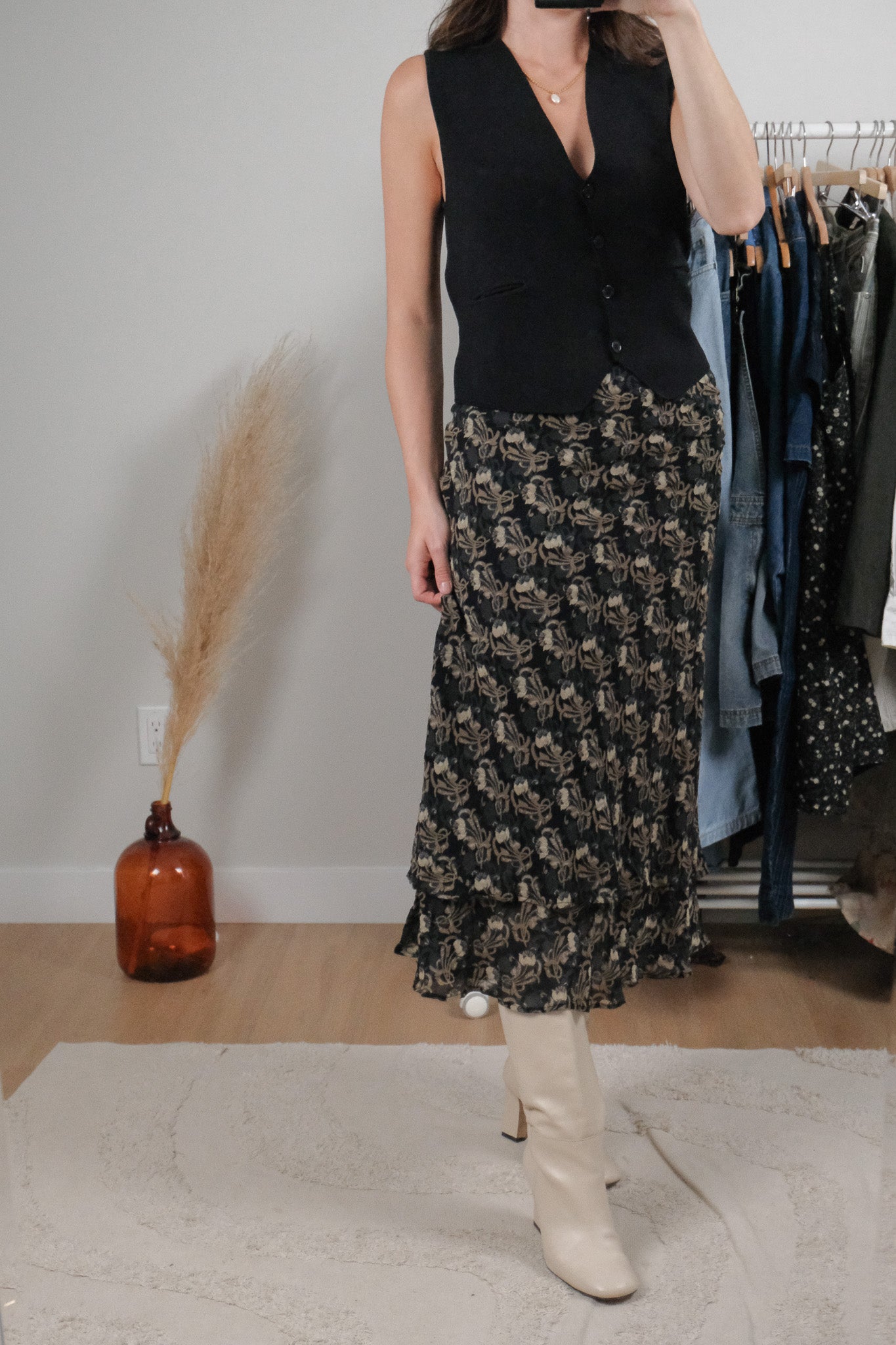 Vintage x Patterned Skirt (10)