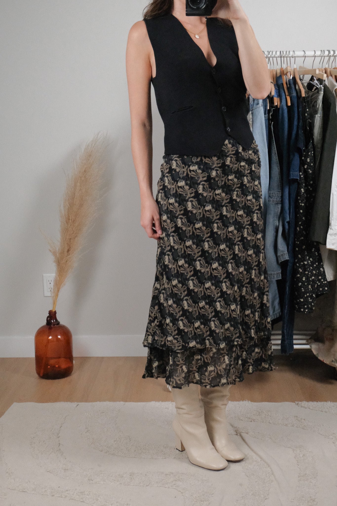 Vintage x Patterned Skirt (10)