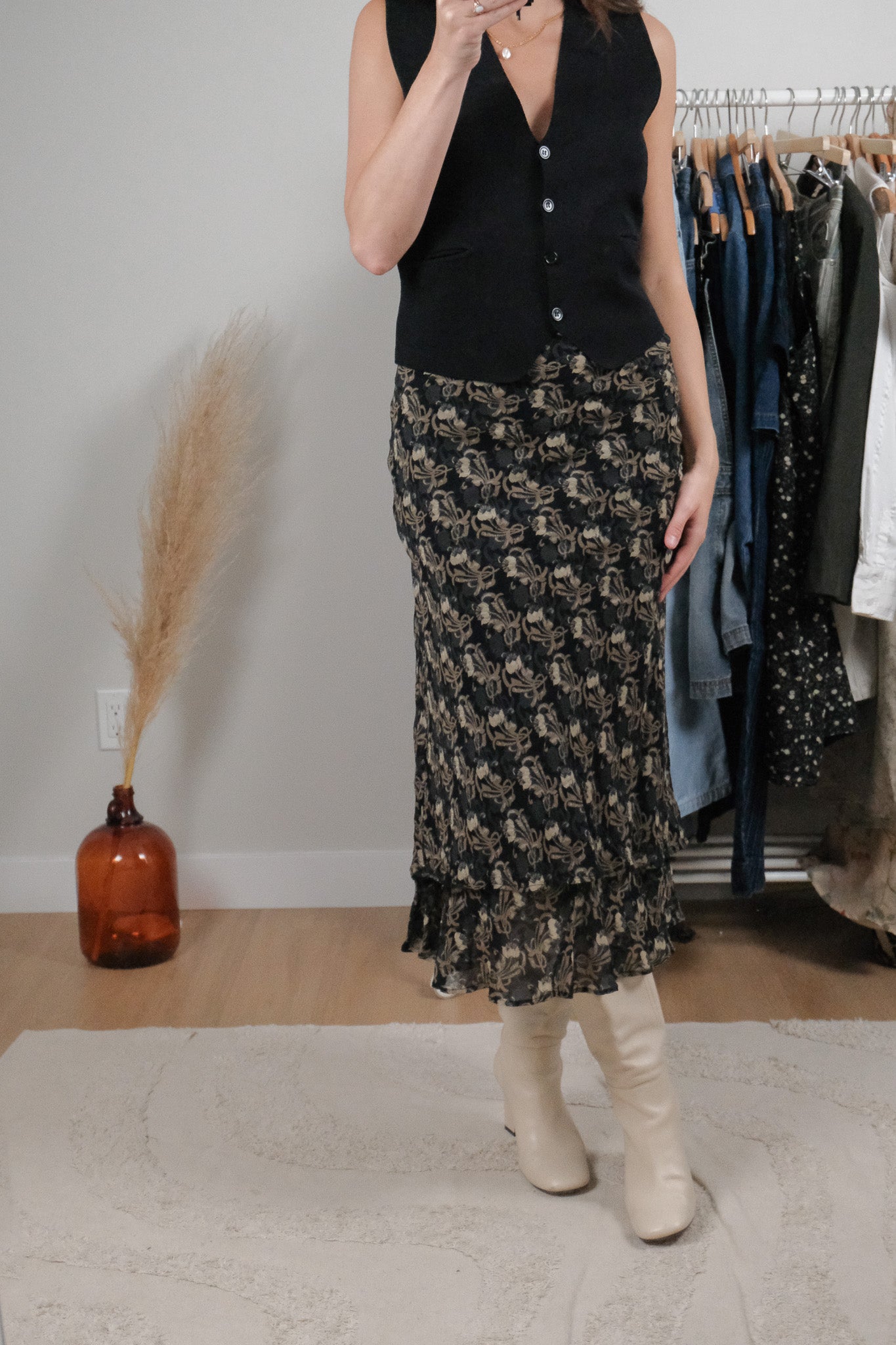 Vintage x Patterned Skirt (10)