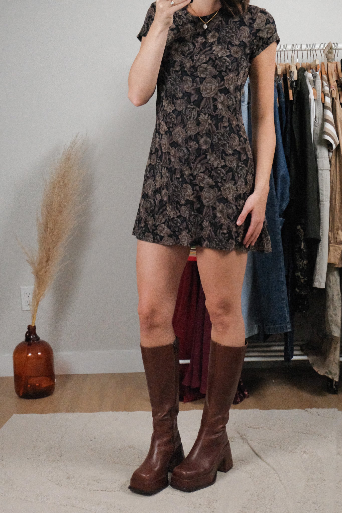 Made in Canada x Vintage x Floral Dress (S)