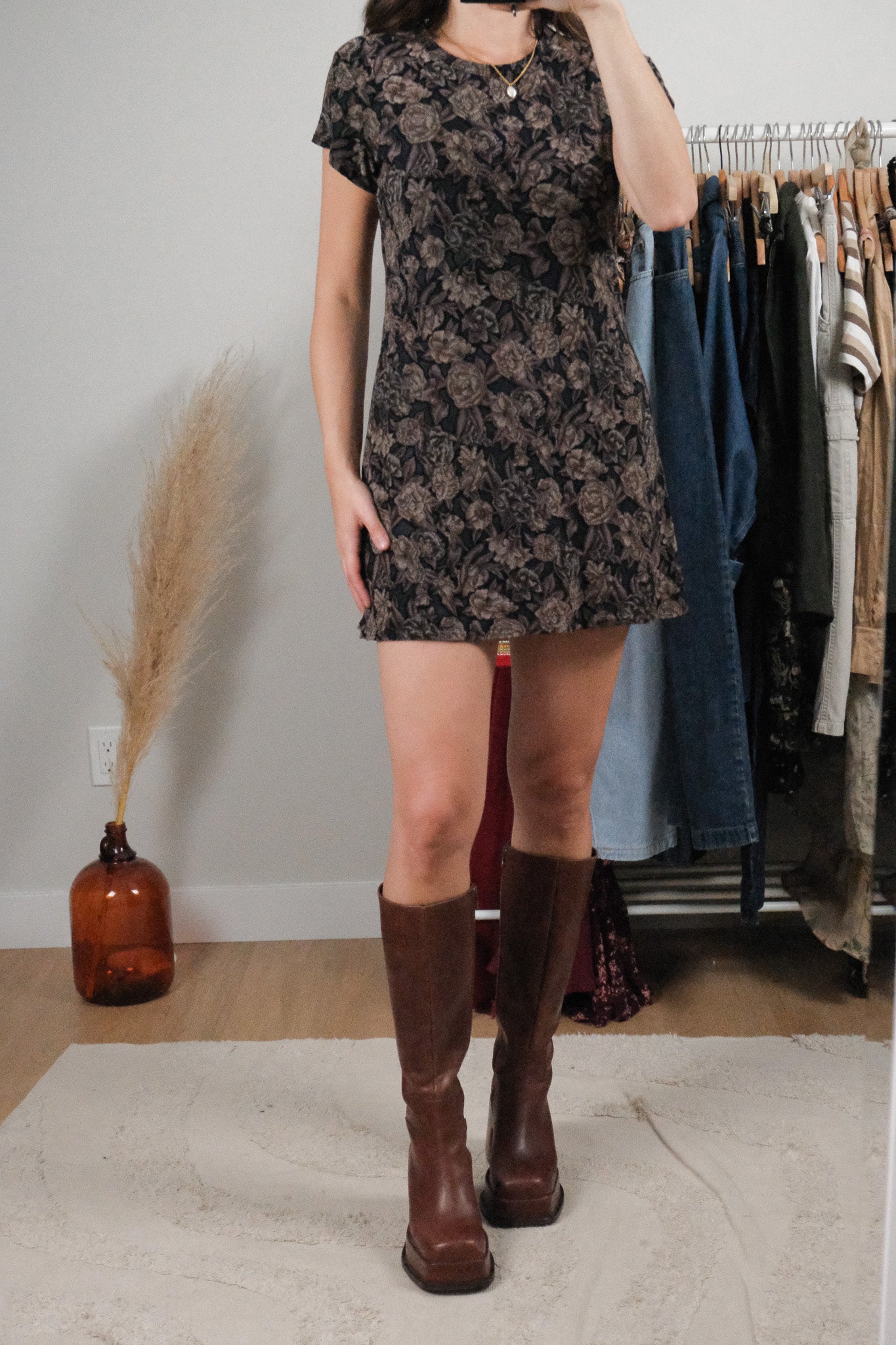 Made in Canada x Vintage x Floral Dress (S)