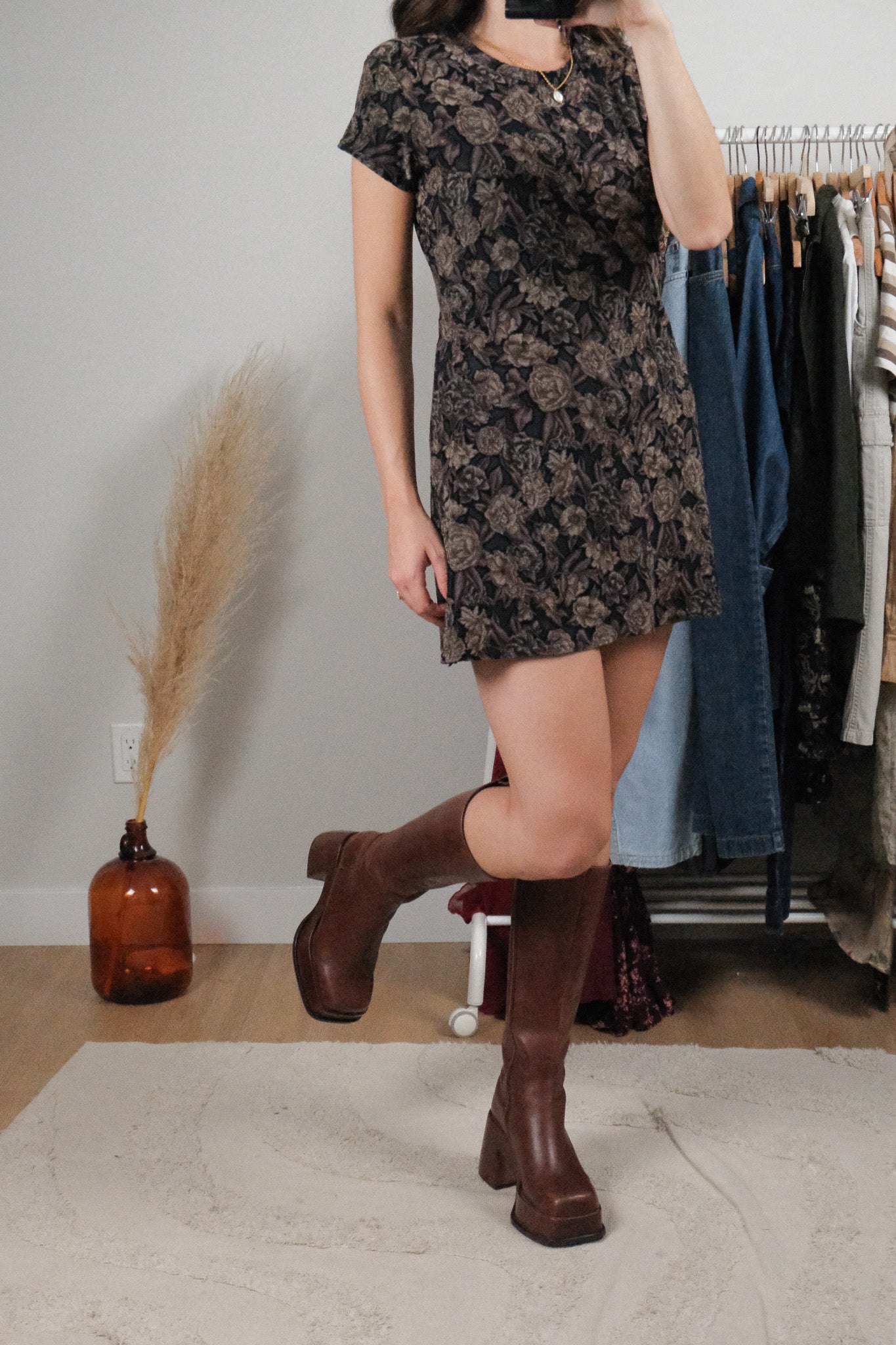 Made in Canada x Vintage x Floral Dress (S)