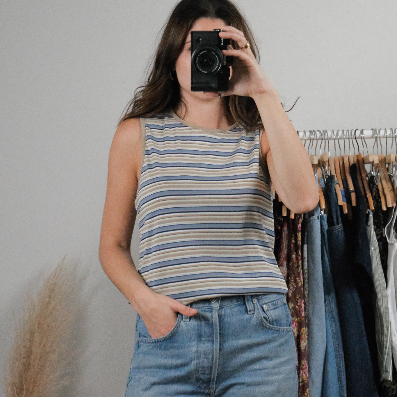 Vintage x Striped Tank (L)