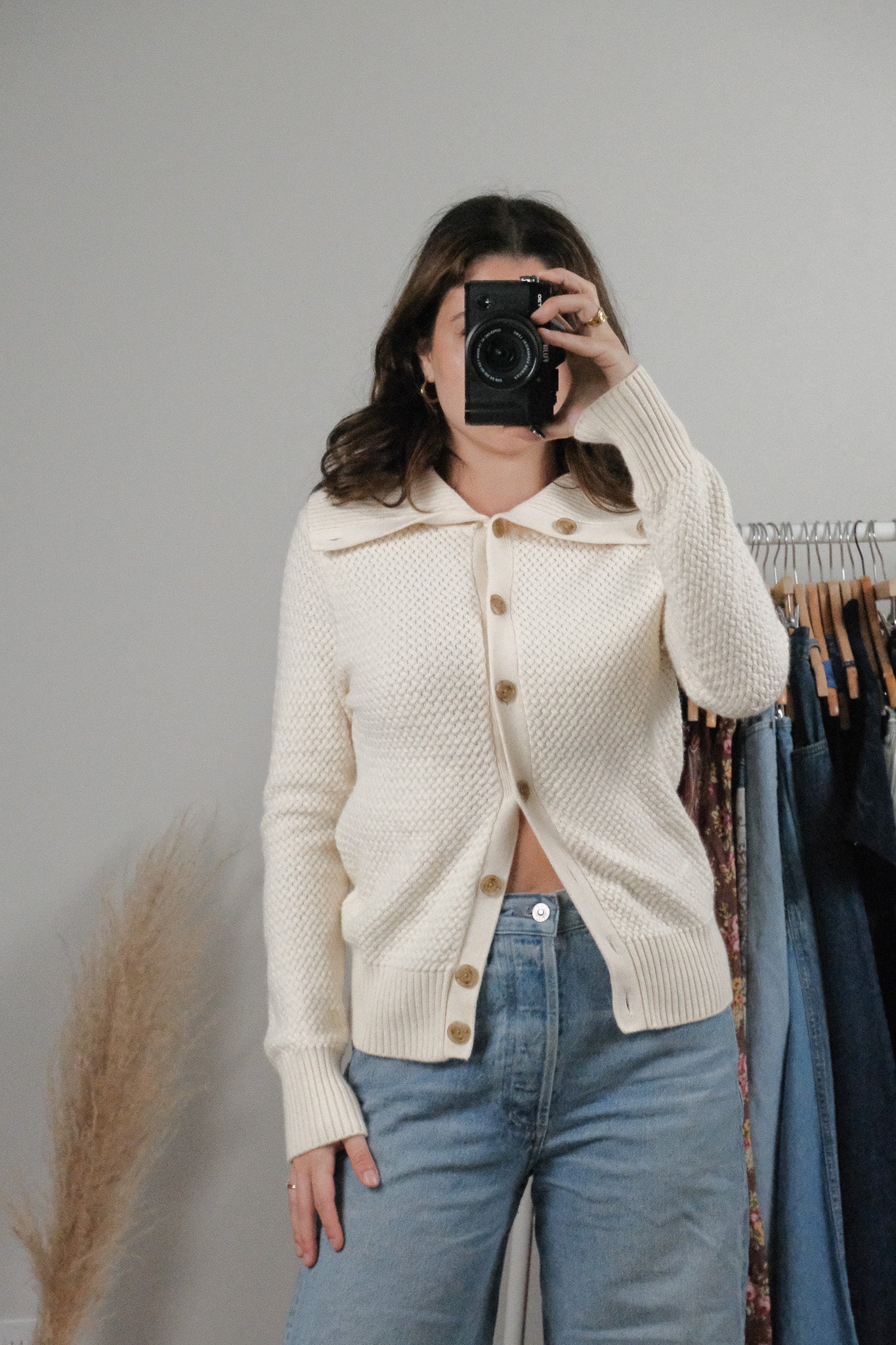 Vintage x Cotton/Wool/Angora Knit Sweater (S)
