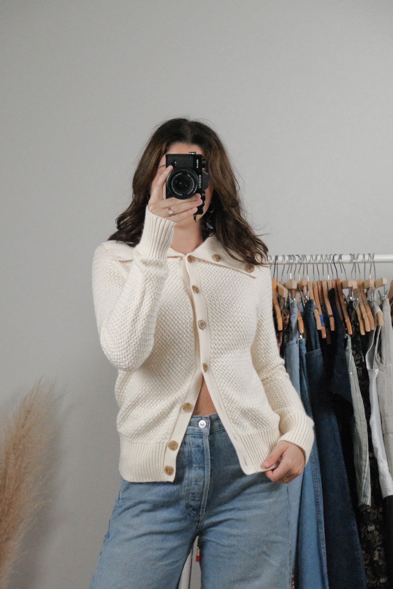 Vintage x Cotton/Wool/Angora Knit Sweater (S)