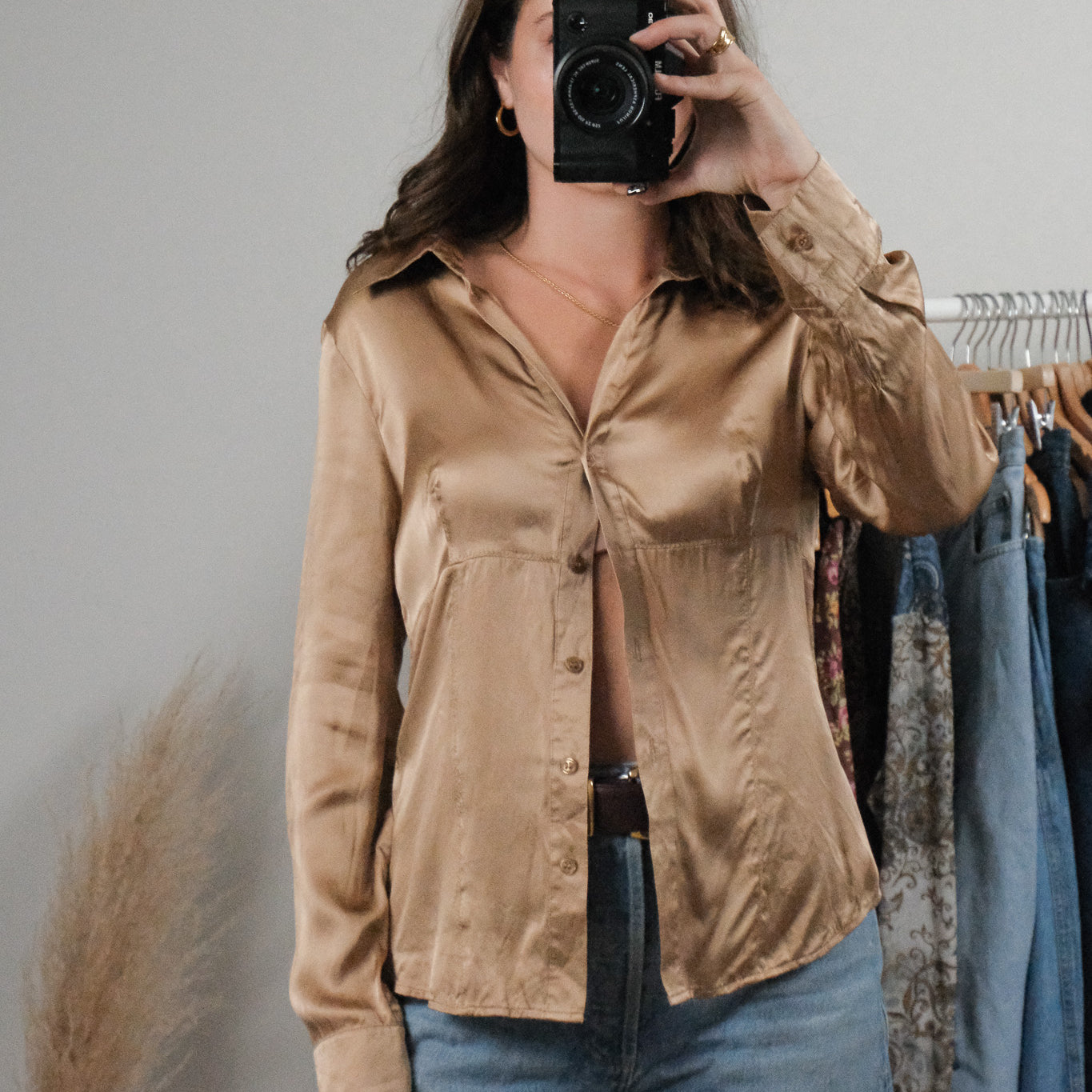 Vintage x Silk Blouse (S)