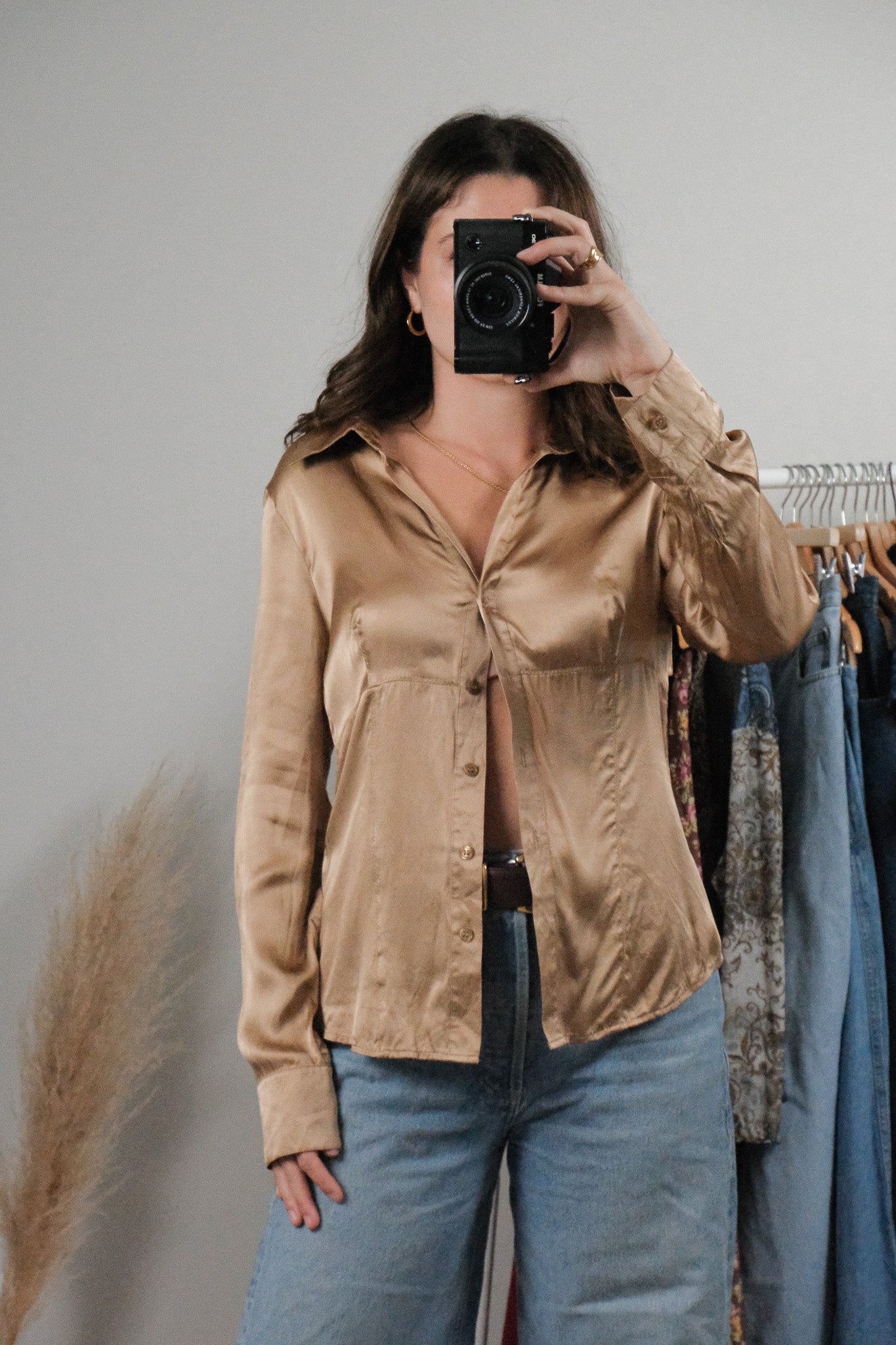 Vintage x Silk Blouse (S)