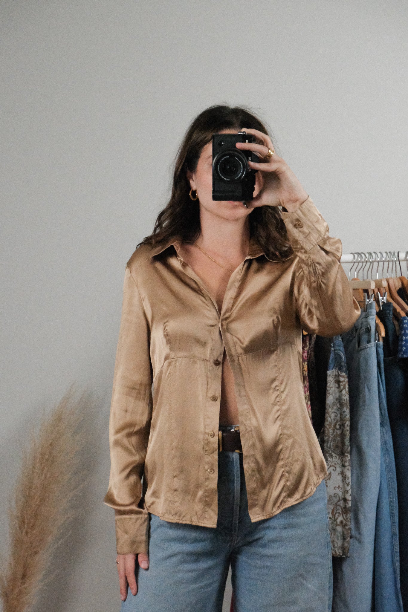 Vintage x Silk Blouse (S)