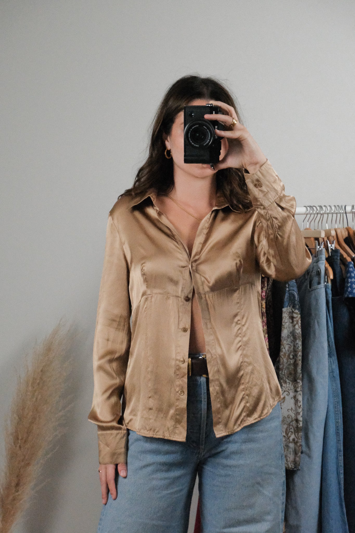 Vintage x Silk Blouse (S)