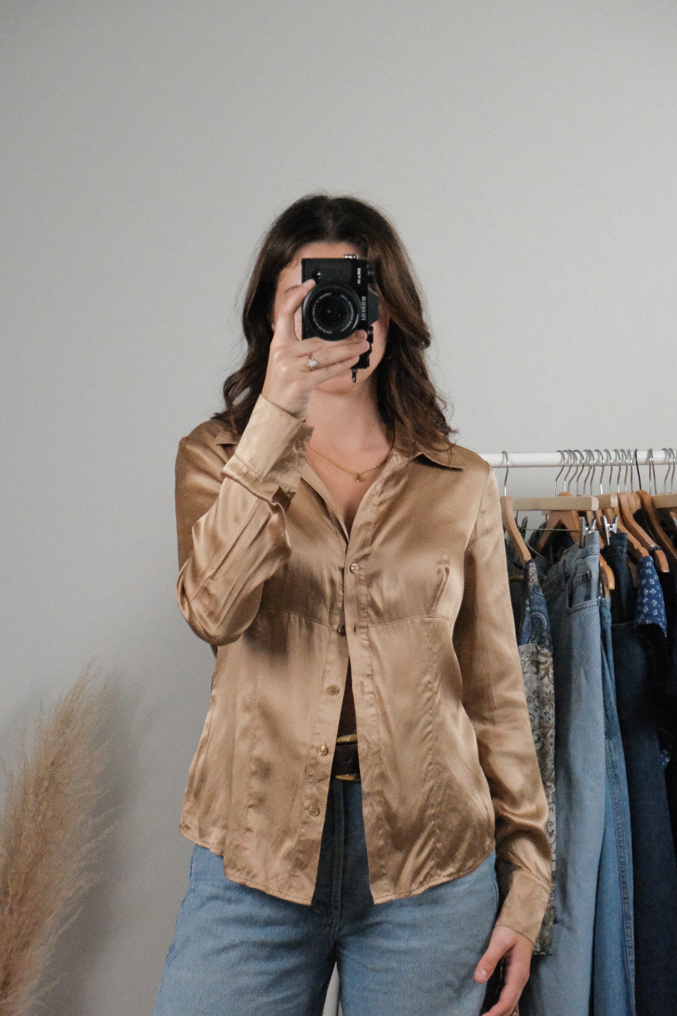 Vintage x Silk Blouse (S)