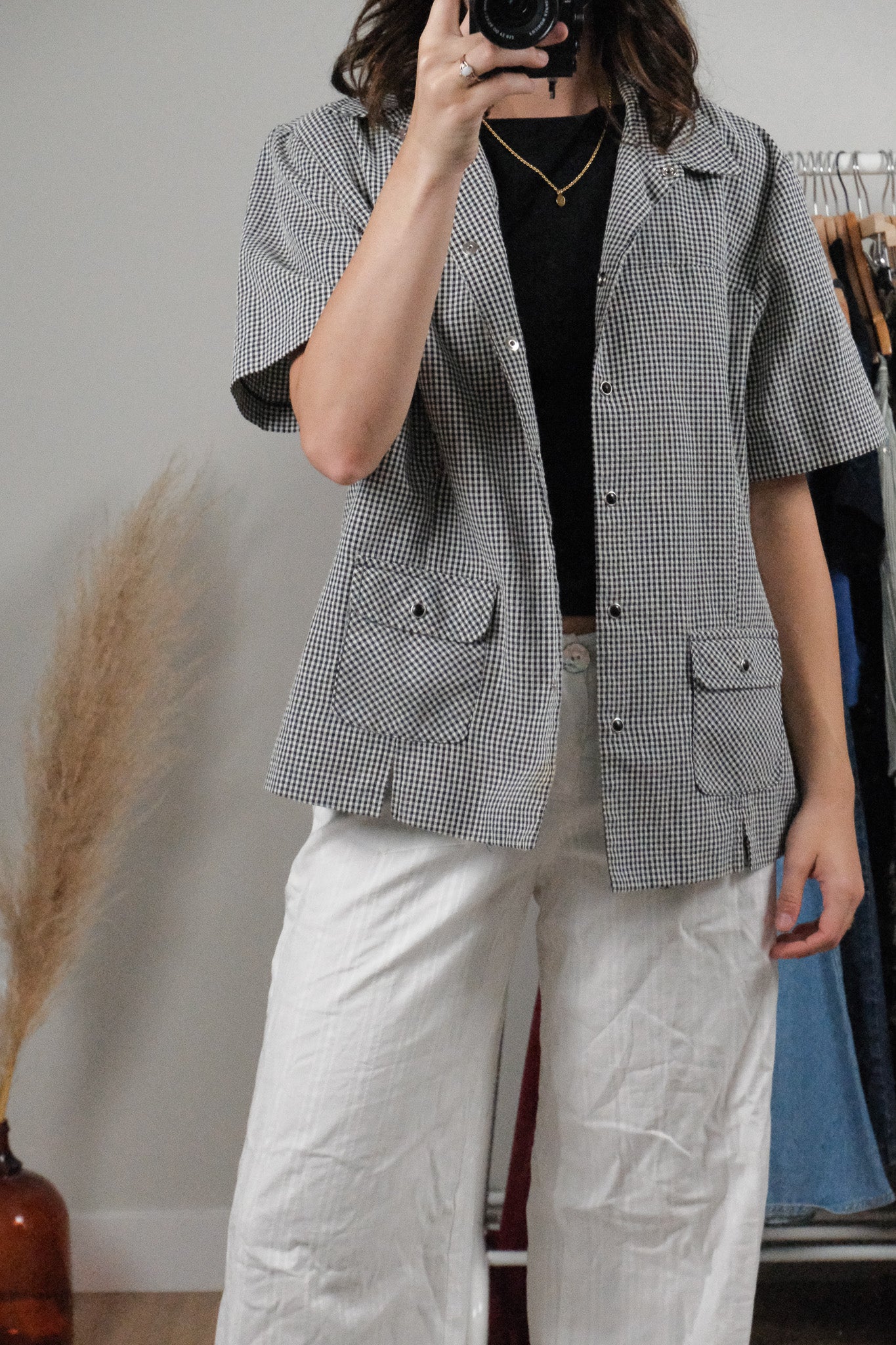 Made in Canada x Vintage x Gingham Short-Sleeve (L/XL)