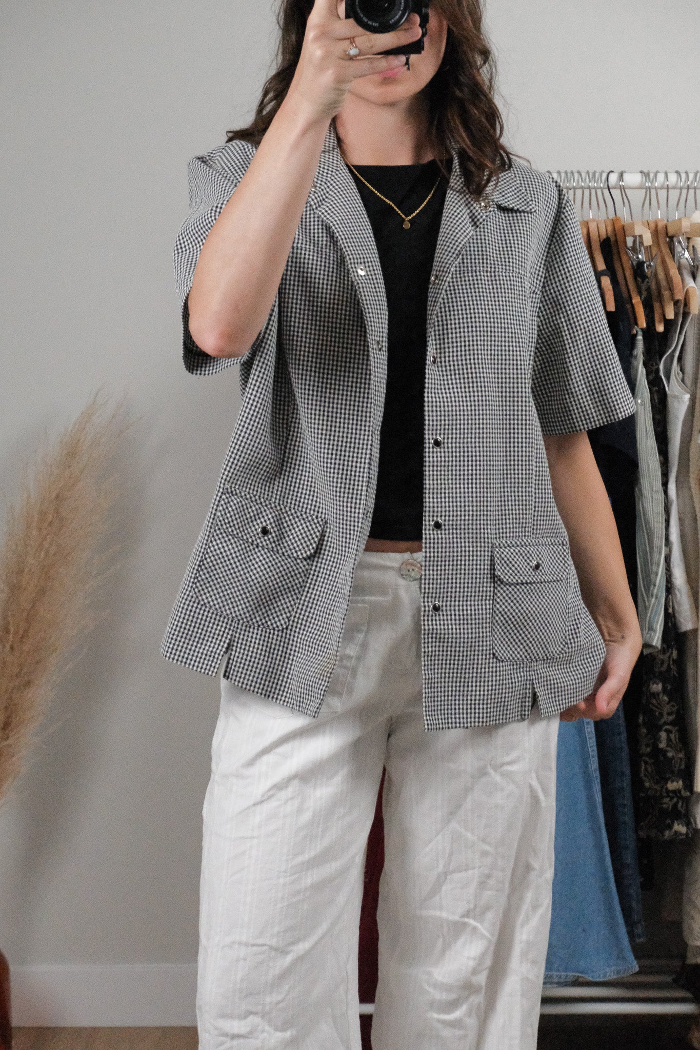 Made in Canada x Vintage x Gingham Short-Sleeve (L/XL)