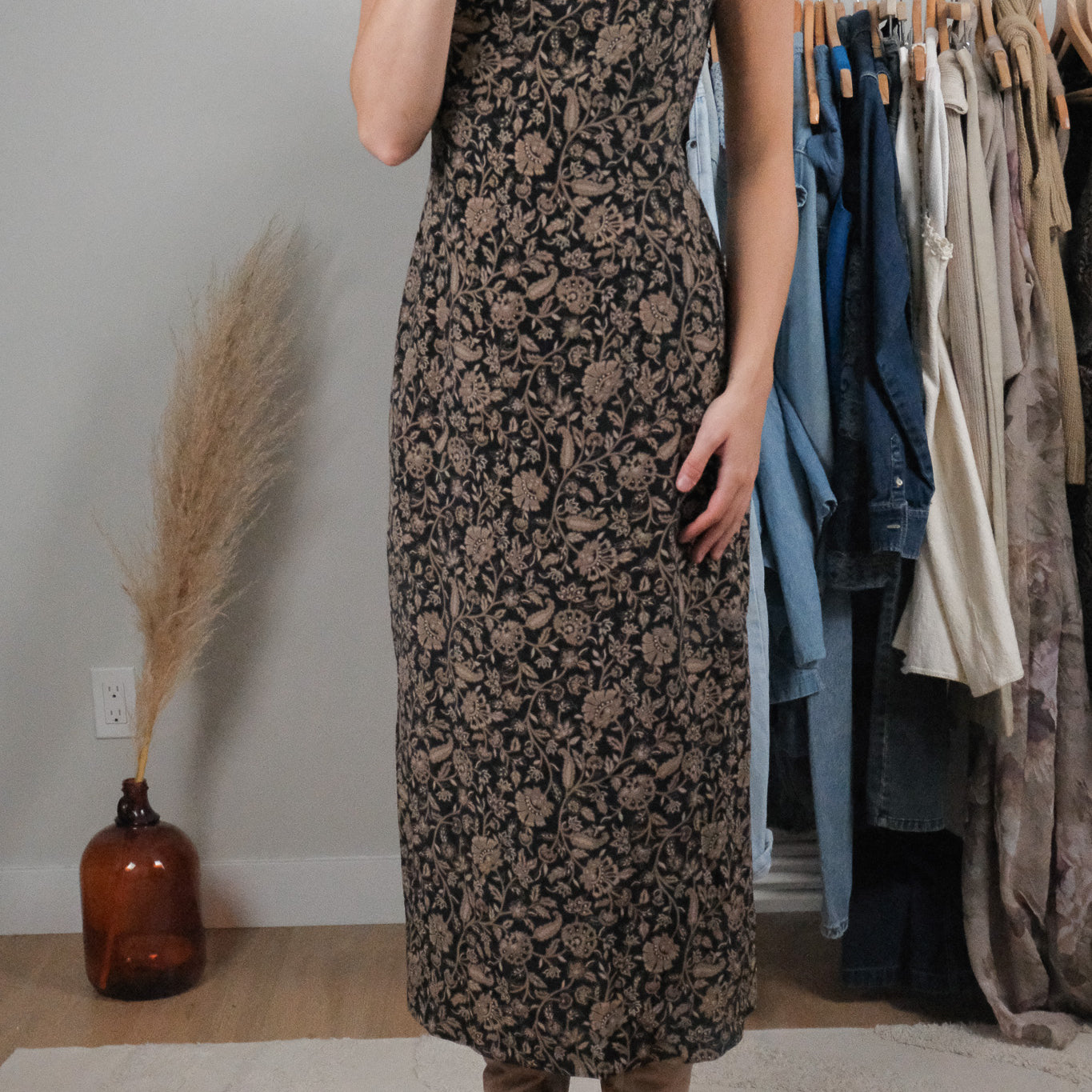 Vintage x Patterned Maxi Dress (6)