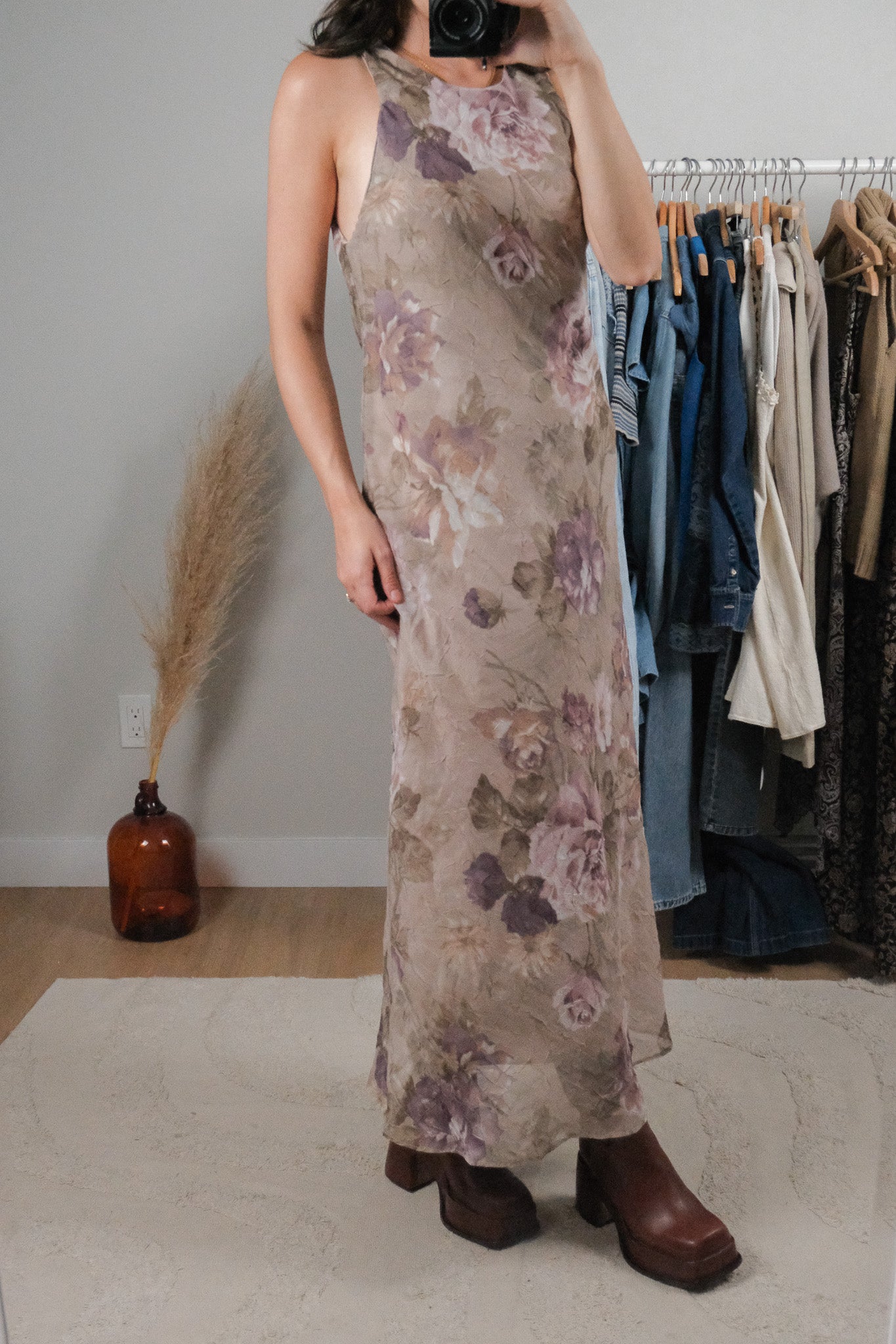 Made in Canada x Vintage x Floral Maxi Dress (6)