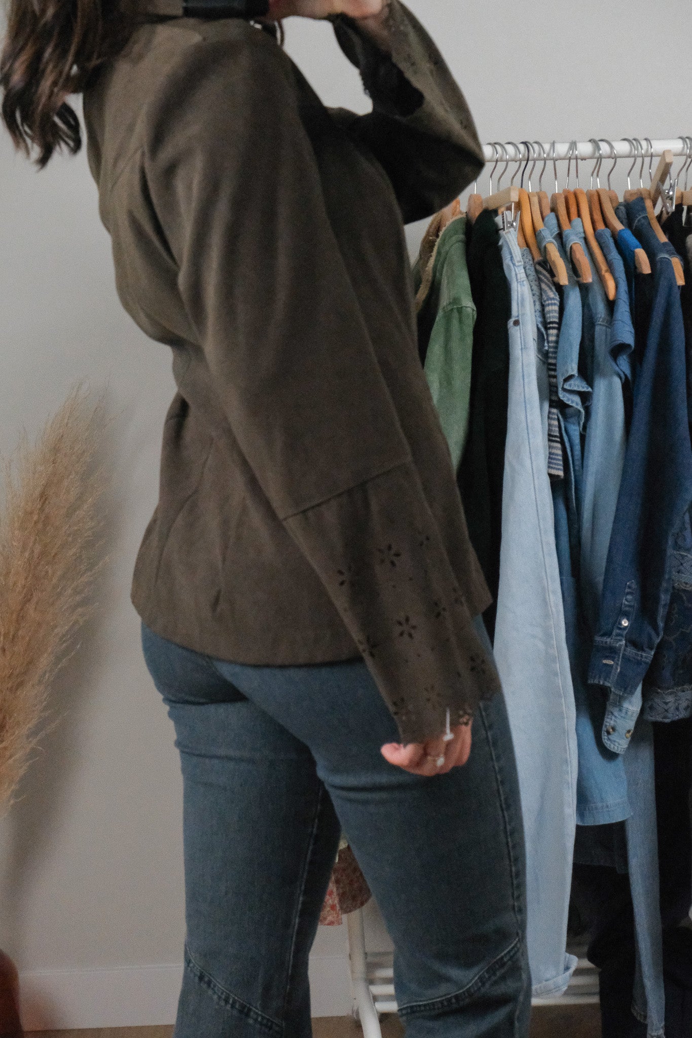 Made in USA x Vintage x Faux Suede Clasp Top (10)