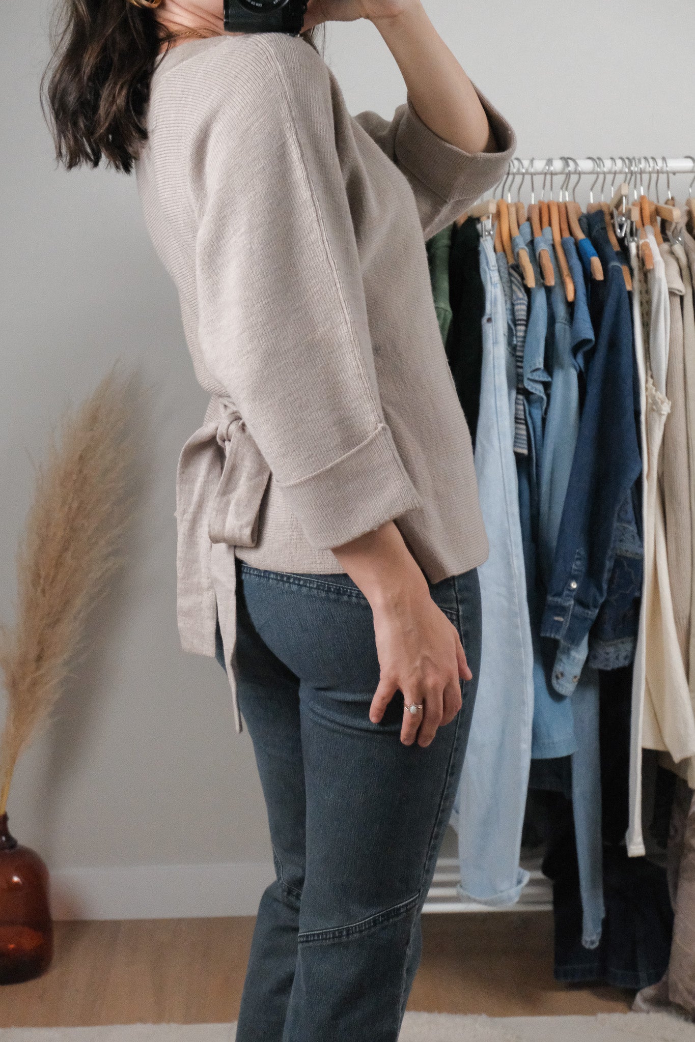 Vintage x Wool Blend Short-Sleeve Knit (S/M)