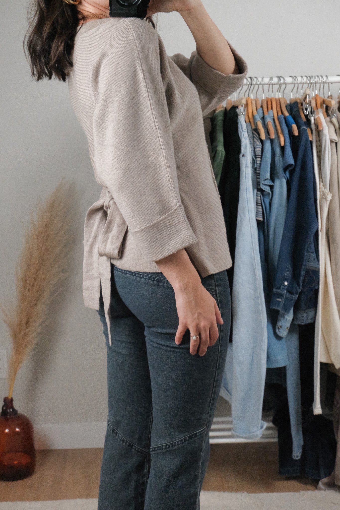 Vintage x Wool Blend Short-Sleeve Knit (S/M)