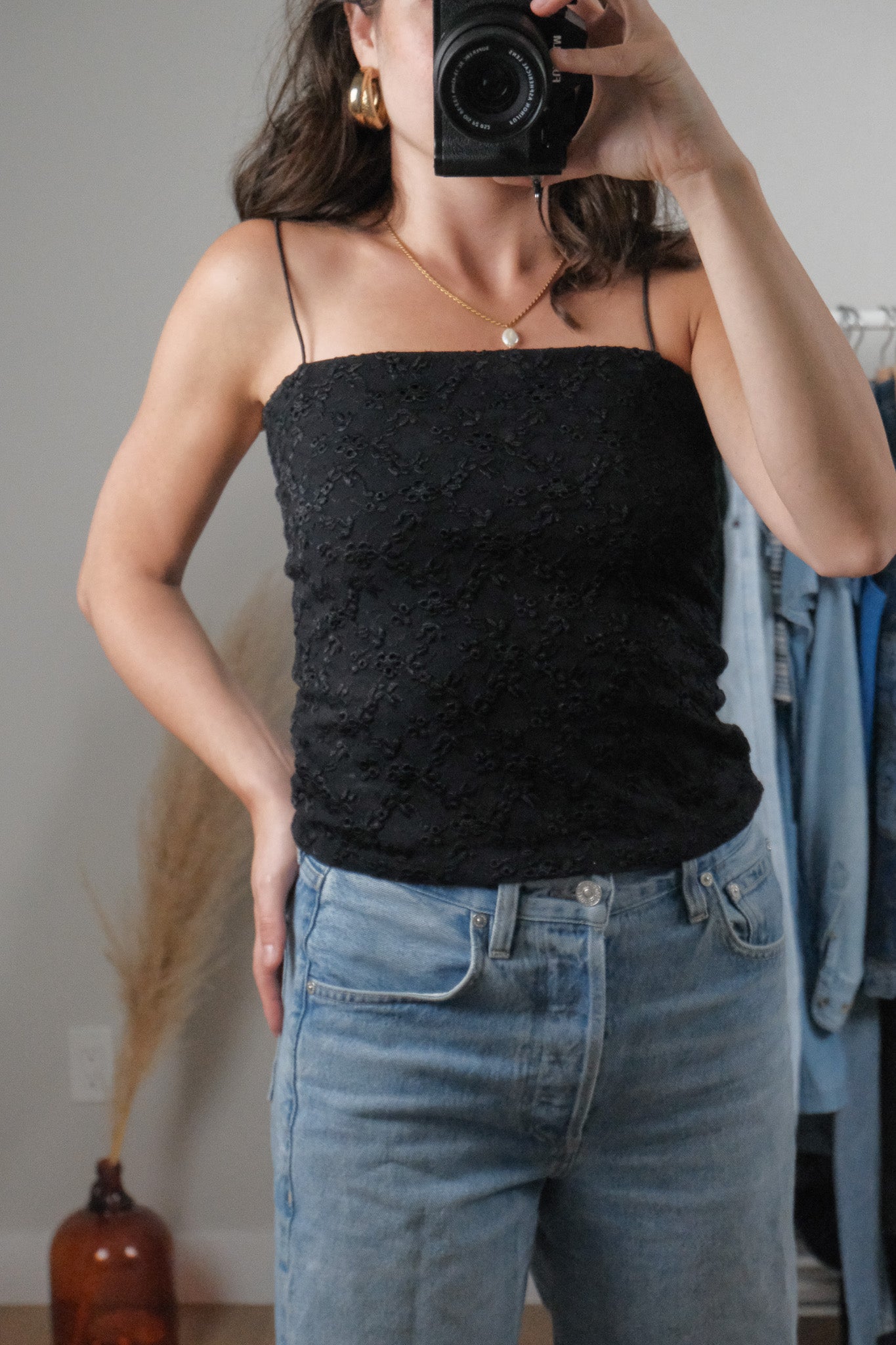 Vintage x Eyelet Tank (S)