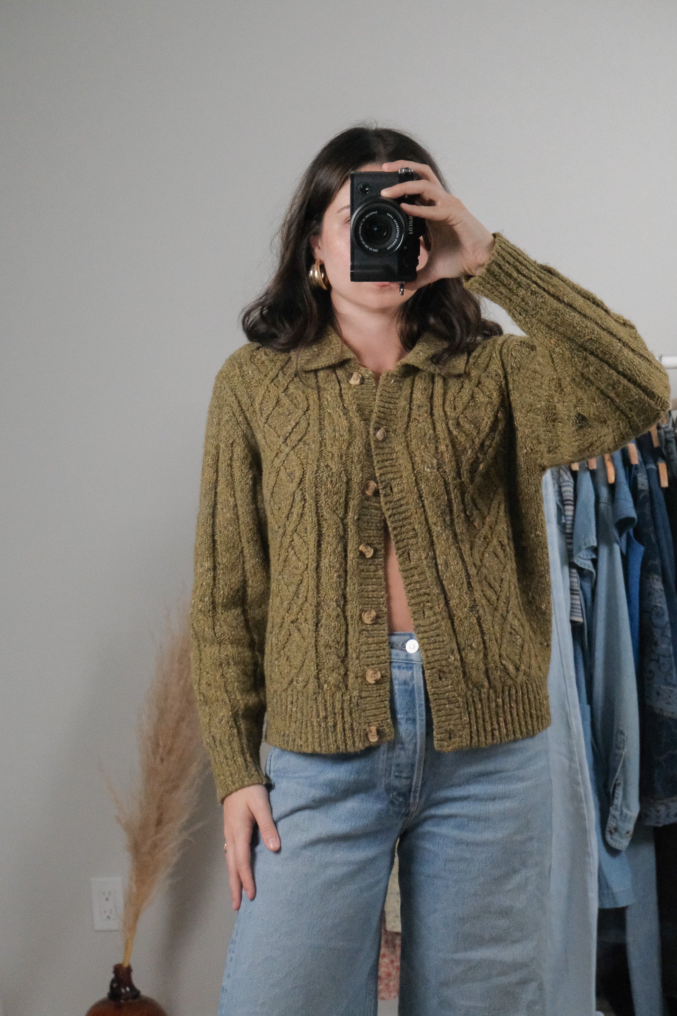 Vintage x Wool Blend Cardigan (S/M)