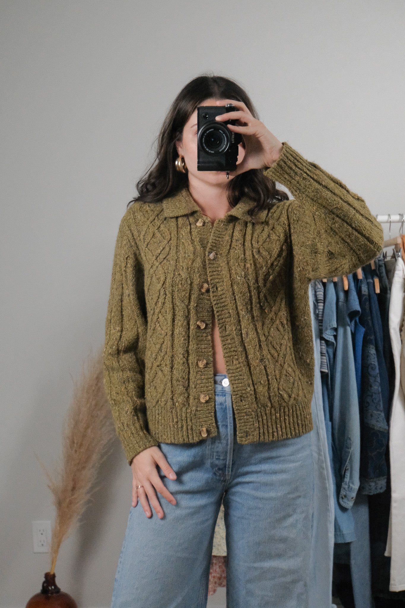 Vintage x Wool Blend Cardigan (S/M)