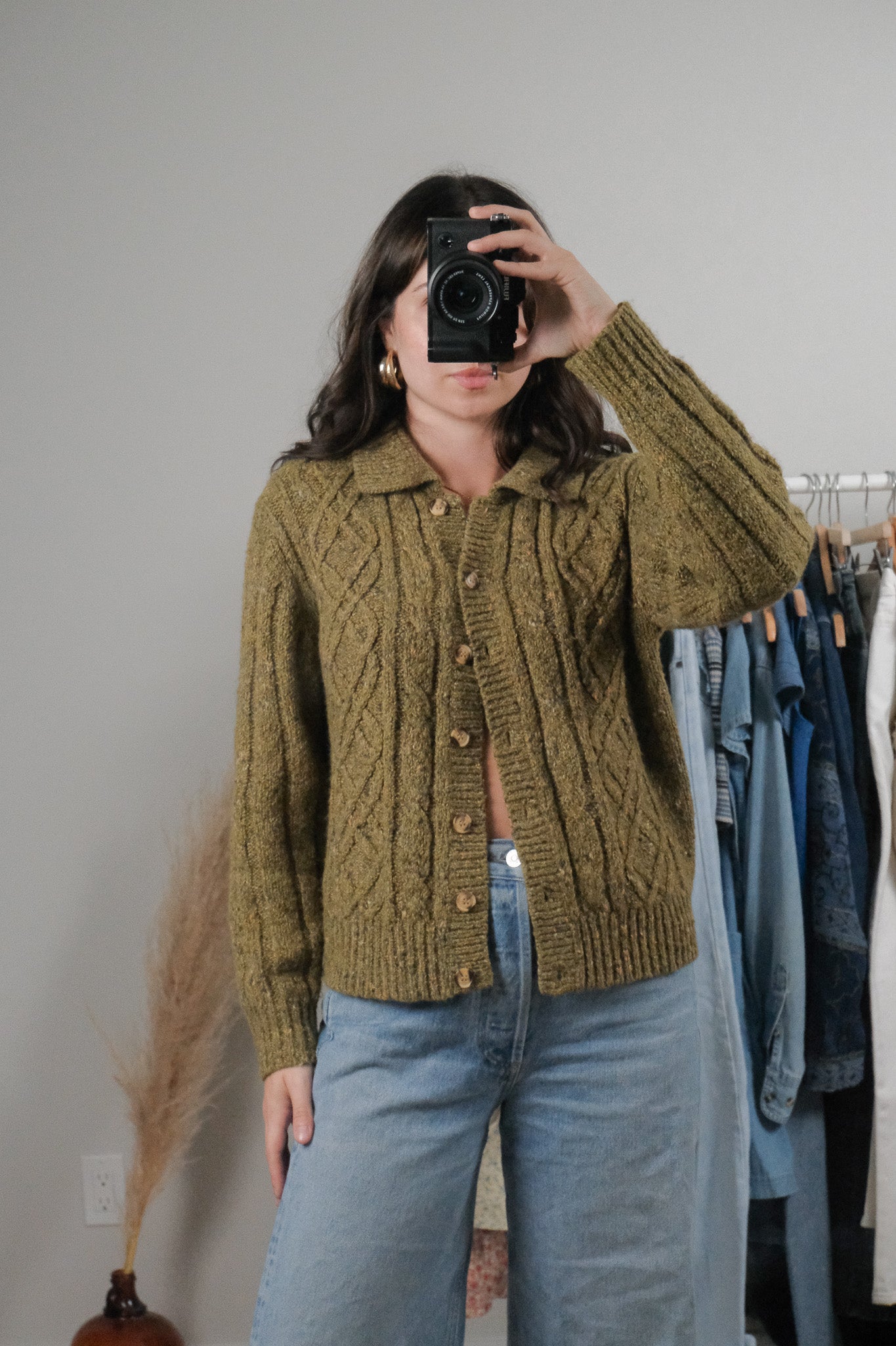 Vintage x Wool Blend Cardigan (S/M)