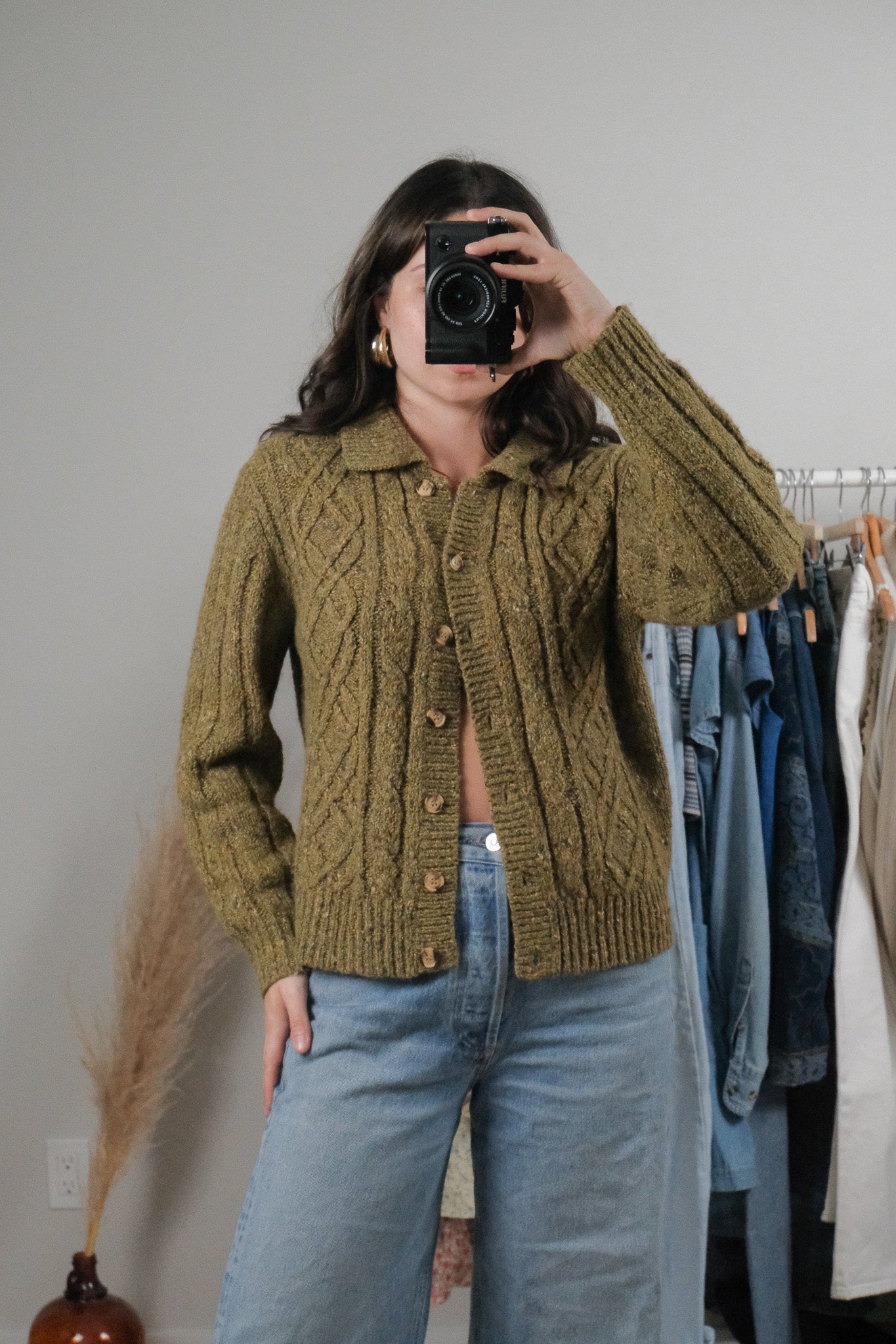 Vintage x Wool Blend Cardigan (S/M)
