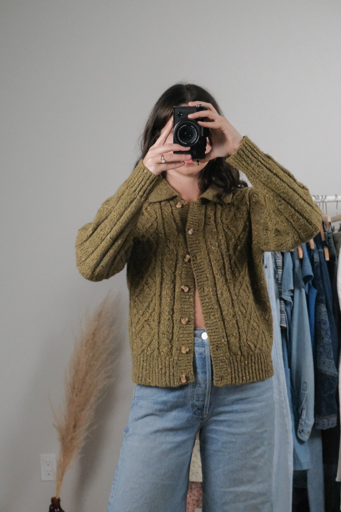 Vintage x Wool Blend Cardigan (S/M)