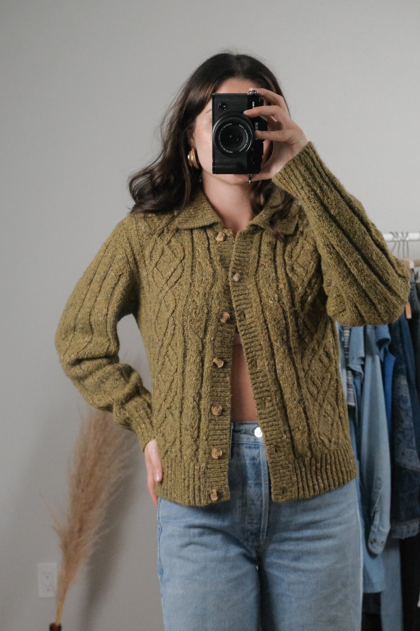 Vintage x Wool Blend Cardigan (S/M)