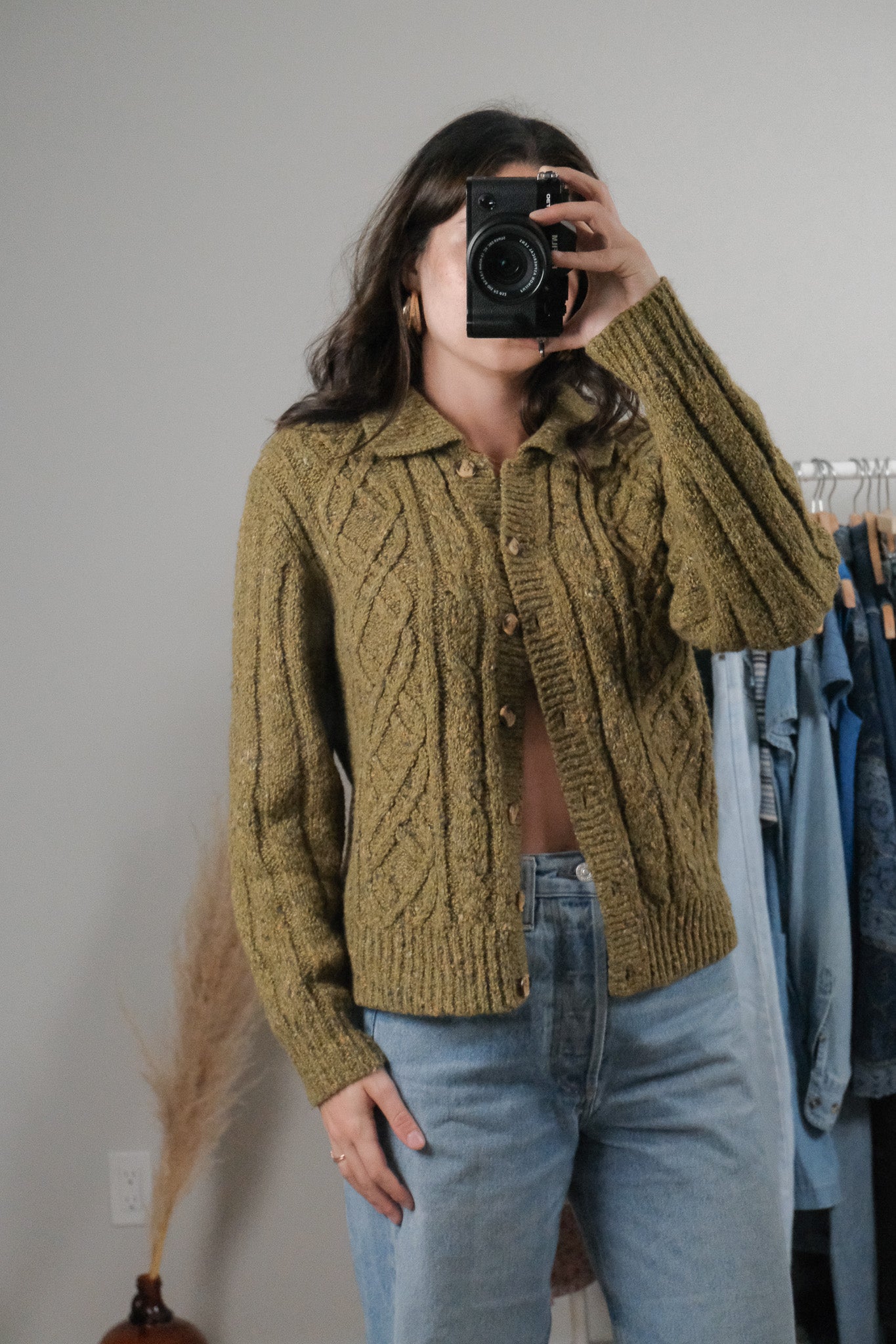 Vintage x Wool Blend Cardigan (S/M)
