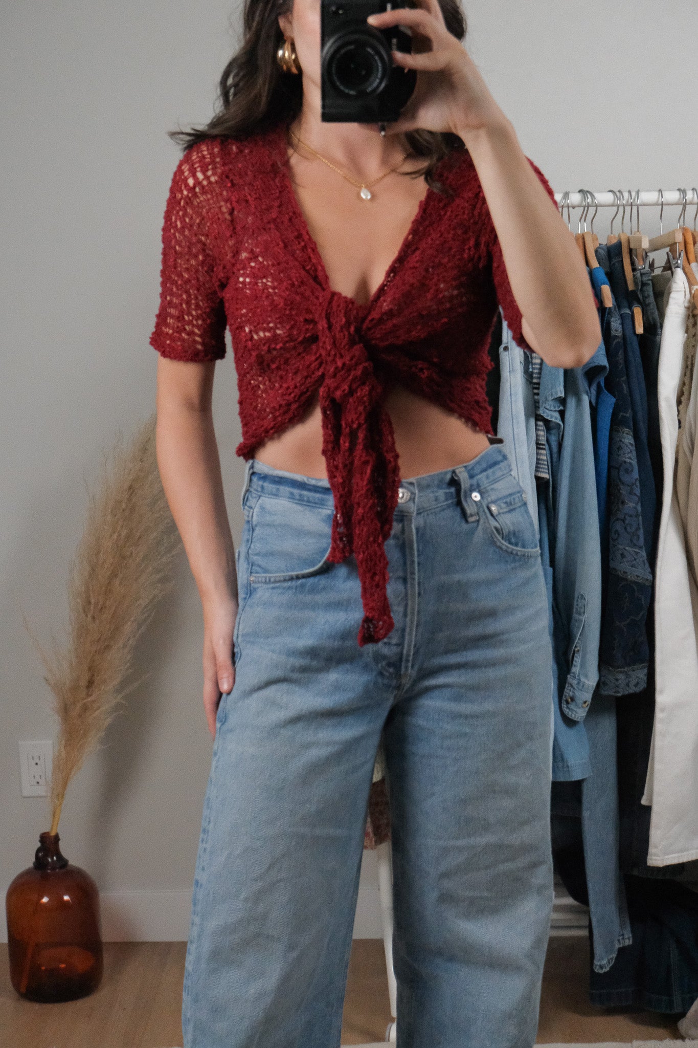 Vintage x Tie Crochet Cardigan (S-L)
