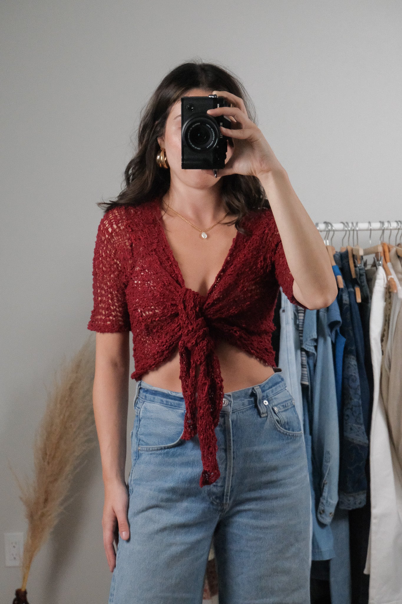 Vintage x Tie Crochet Cardigan (S-L)