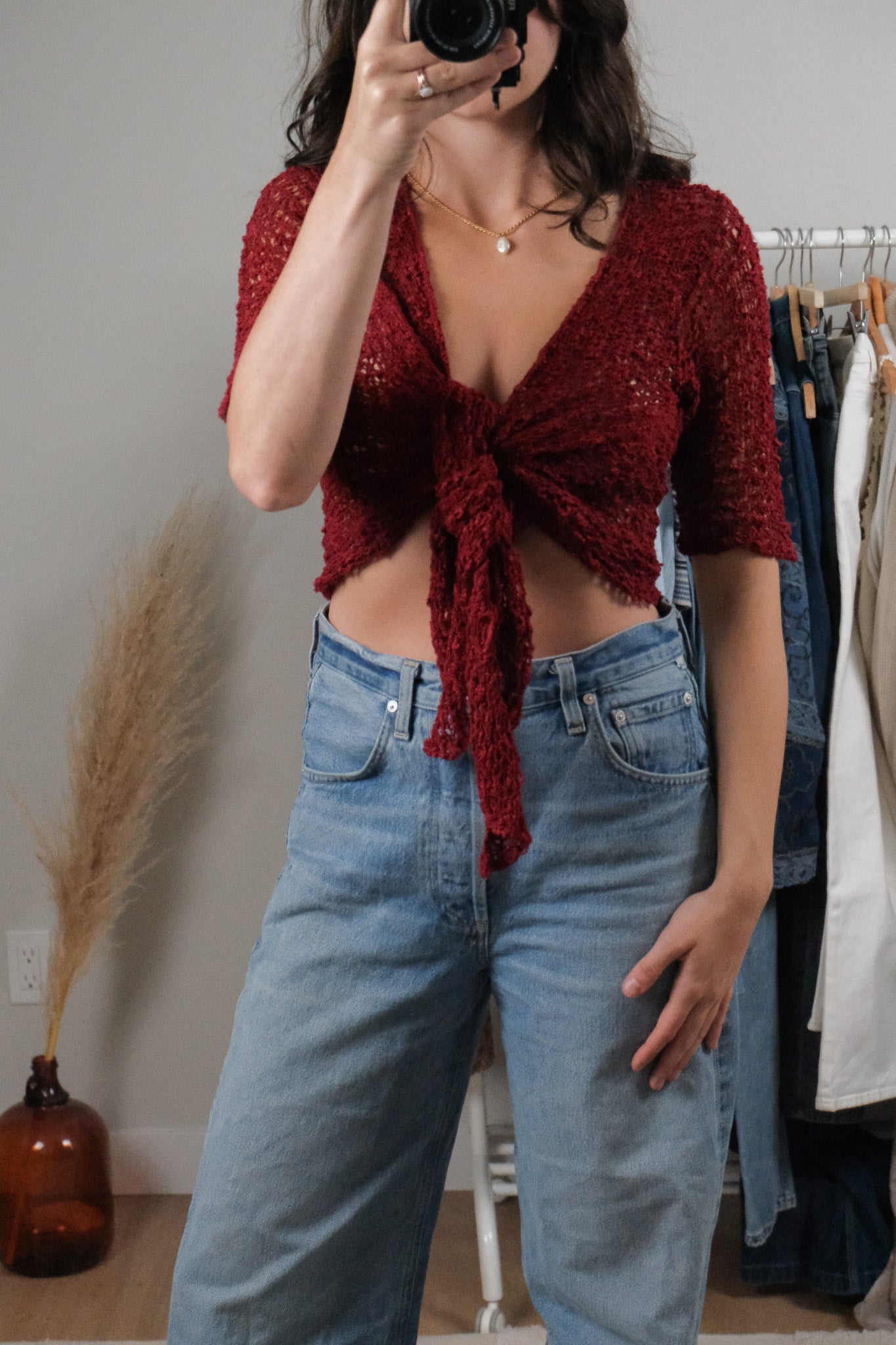 Vintage x Tie Crochet Cardigan (S-L)