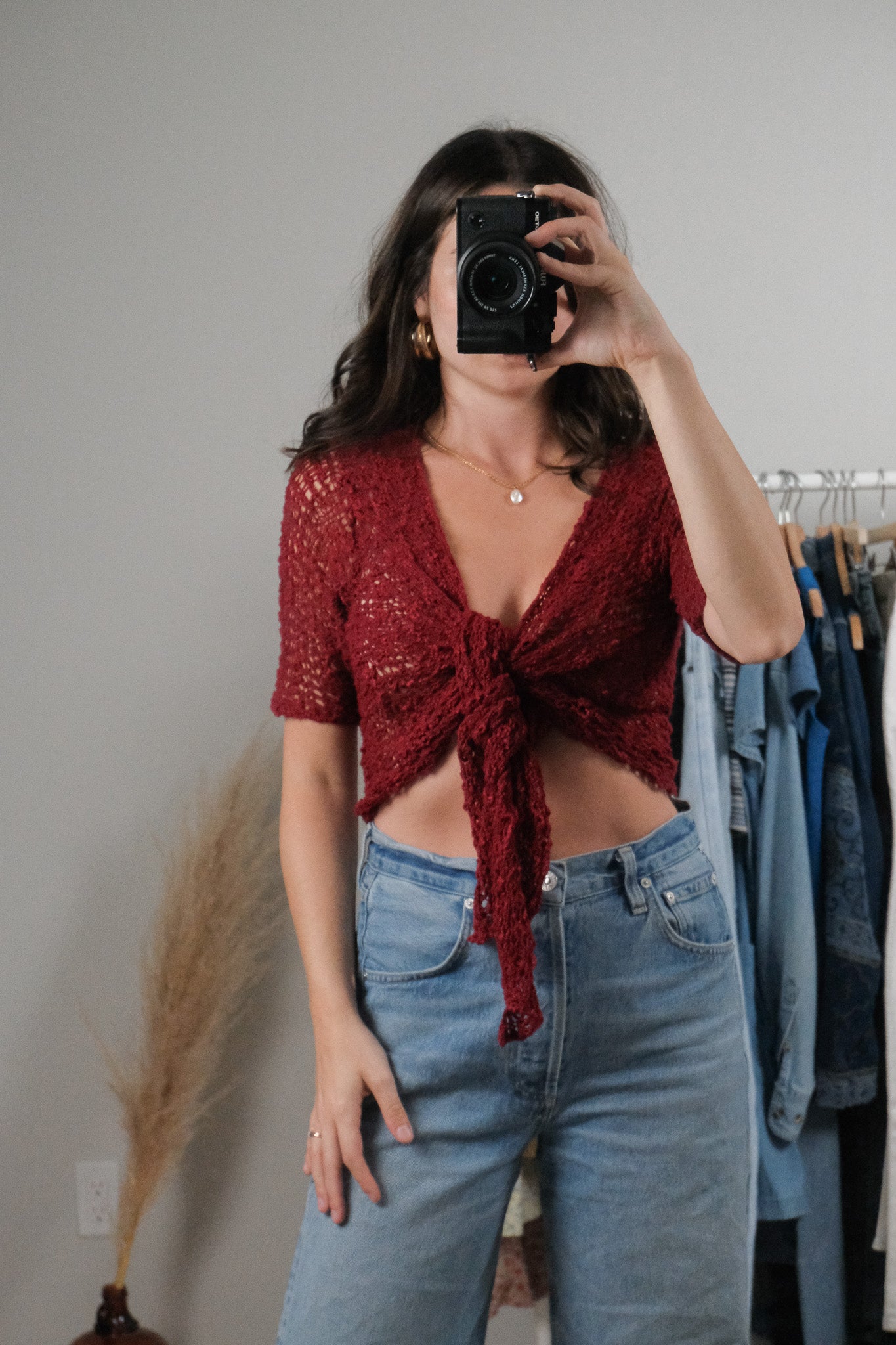 Vintage x Tie Crochet Cardigan (S-L)