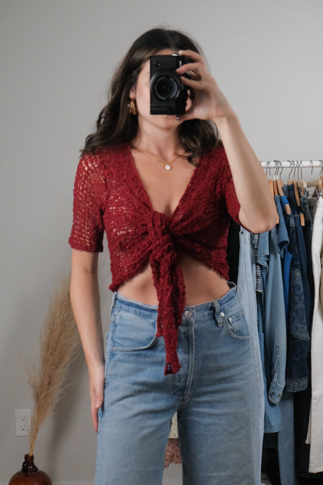 Vintage x Tie Crochet Cardigan (S-L)