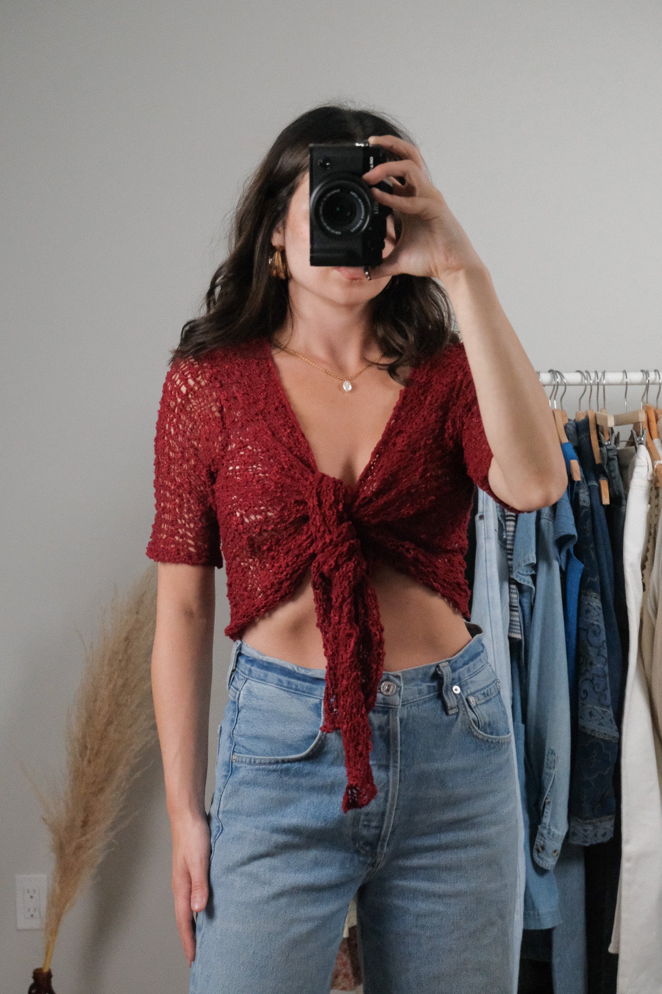 Vintage x Tie Crochet Cardigan (S-L)