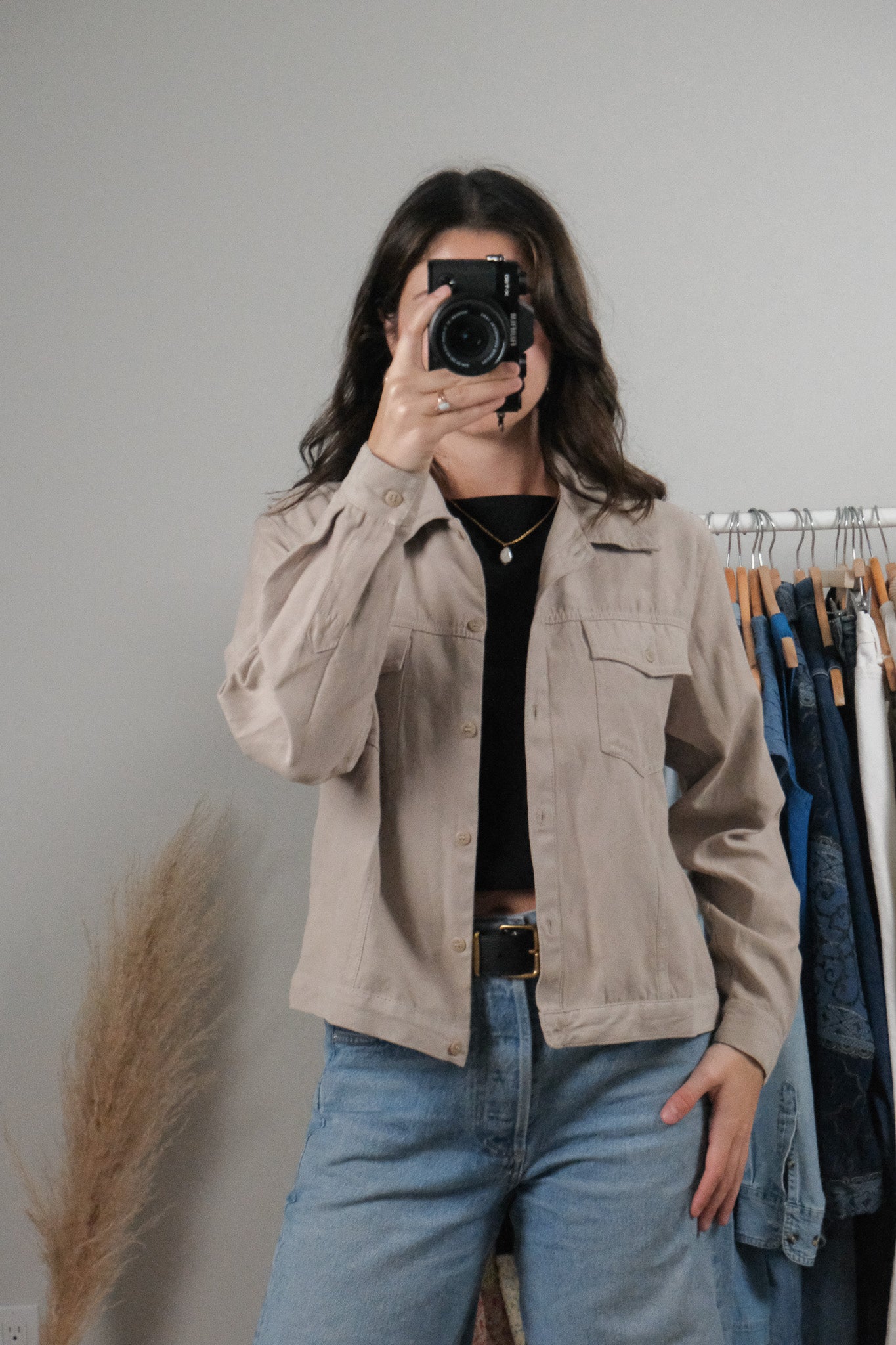 Vintage x Faux Suede Shacket (M)