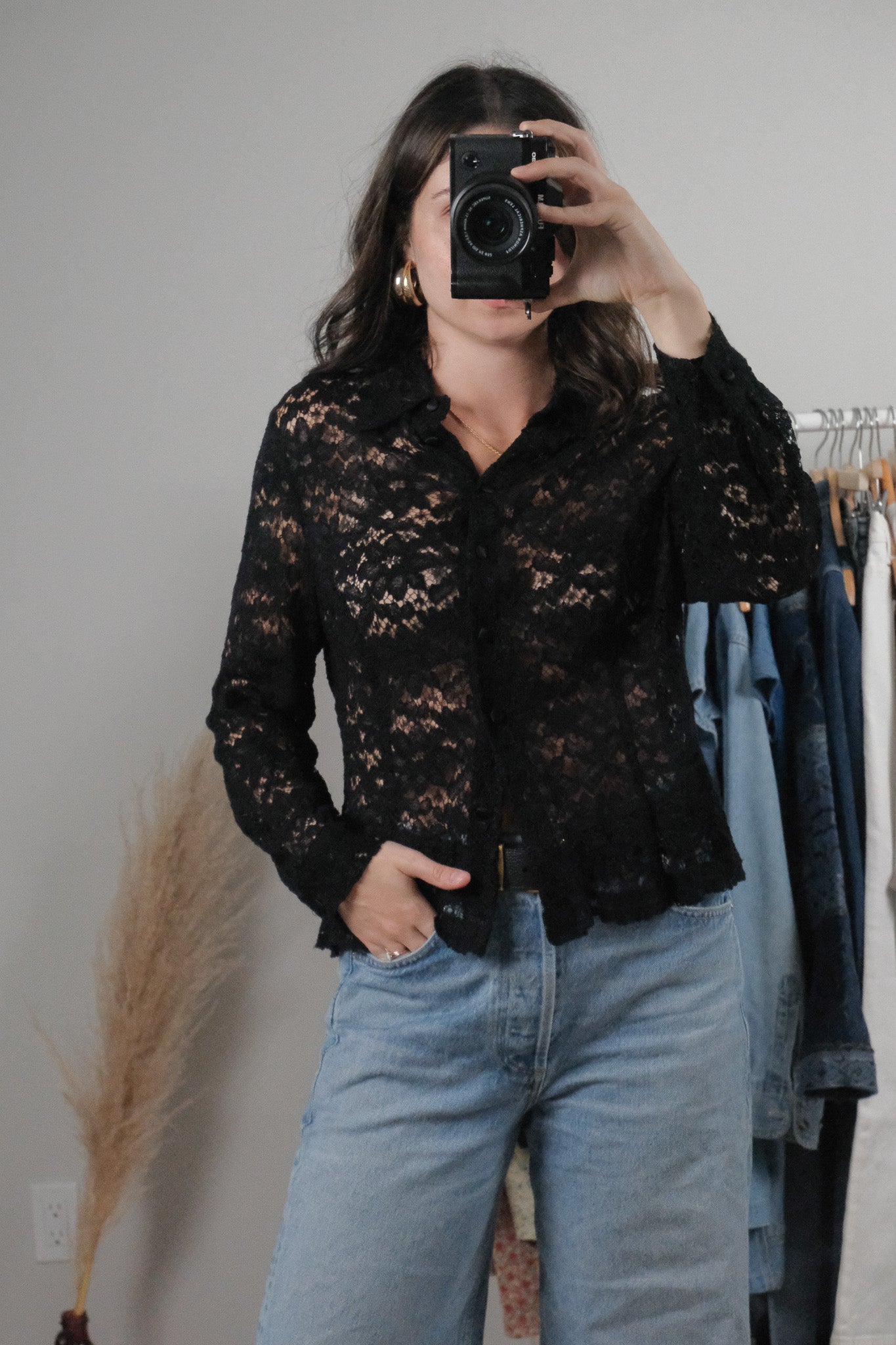 Vintage x Lace Blouse (M/L)