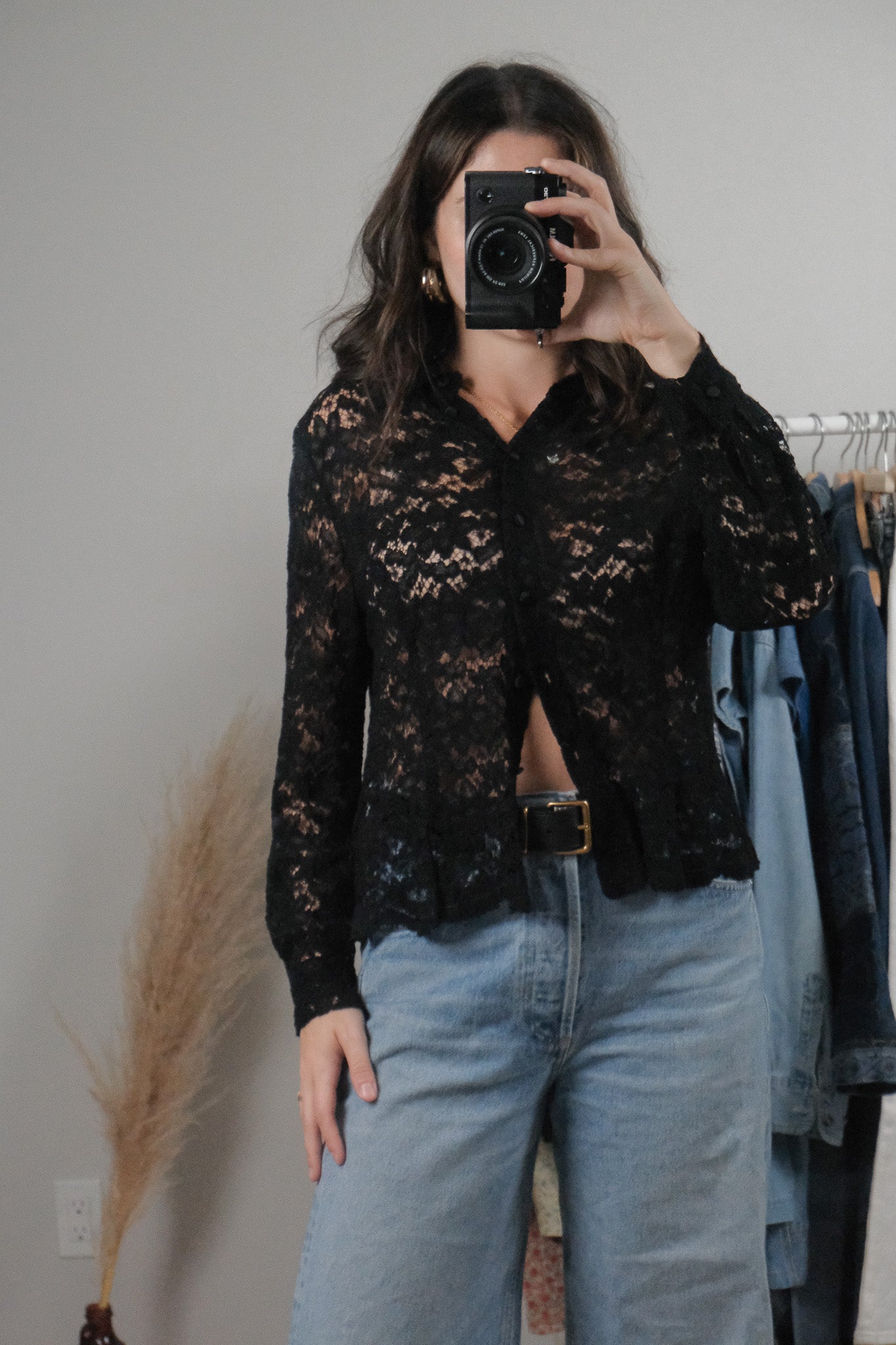 Vintage x Lace Blouse (M/L)