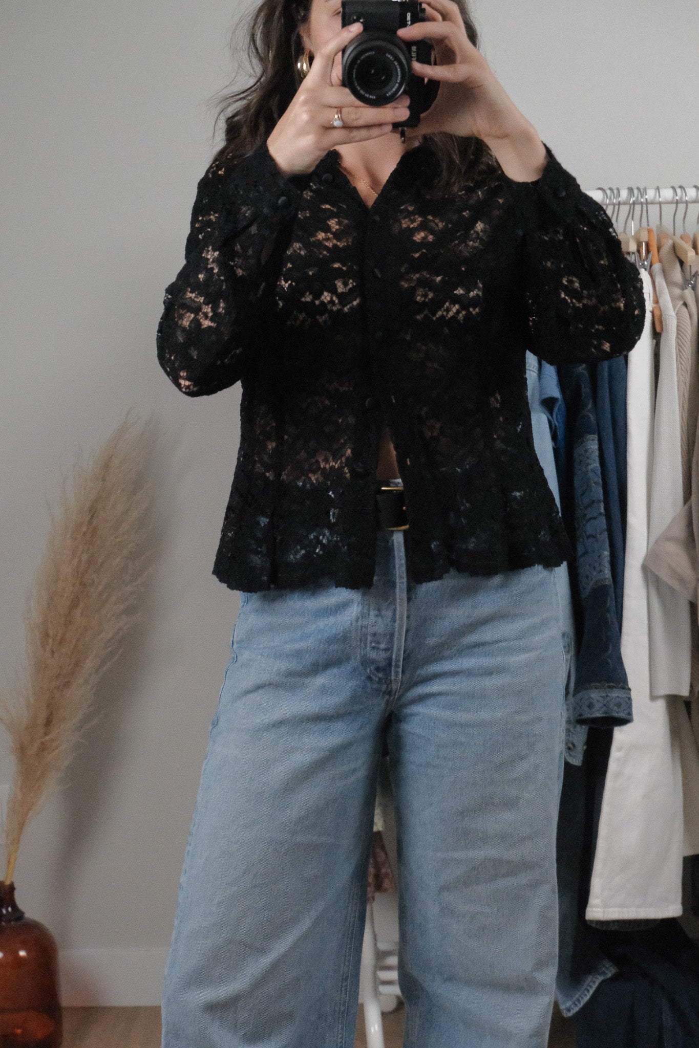 Vintage x Lace Blouse (M/L)