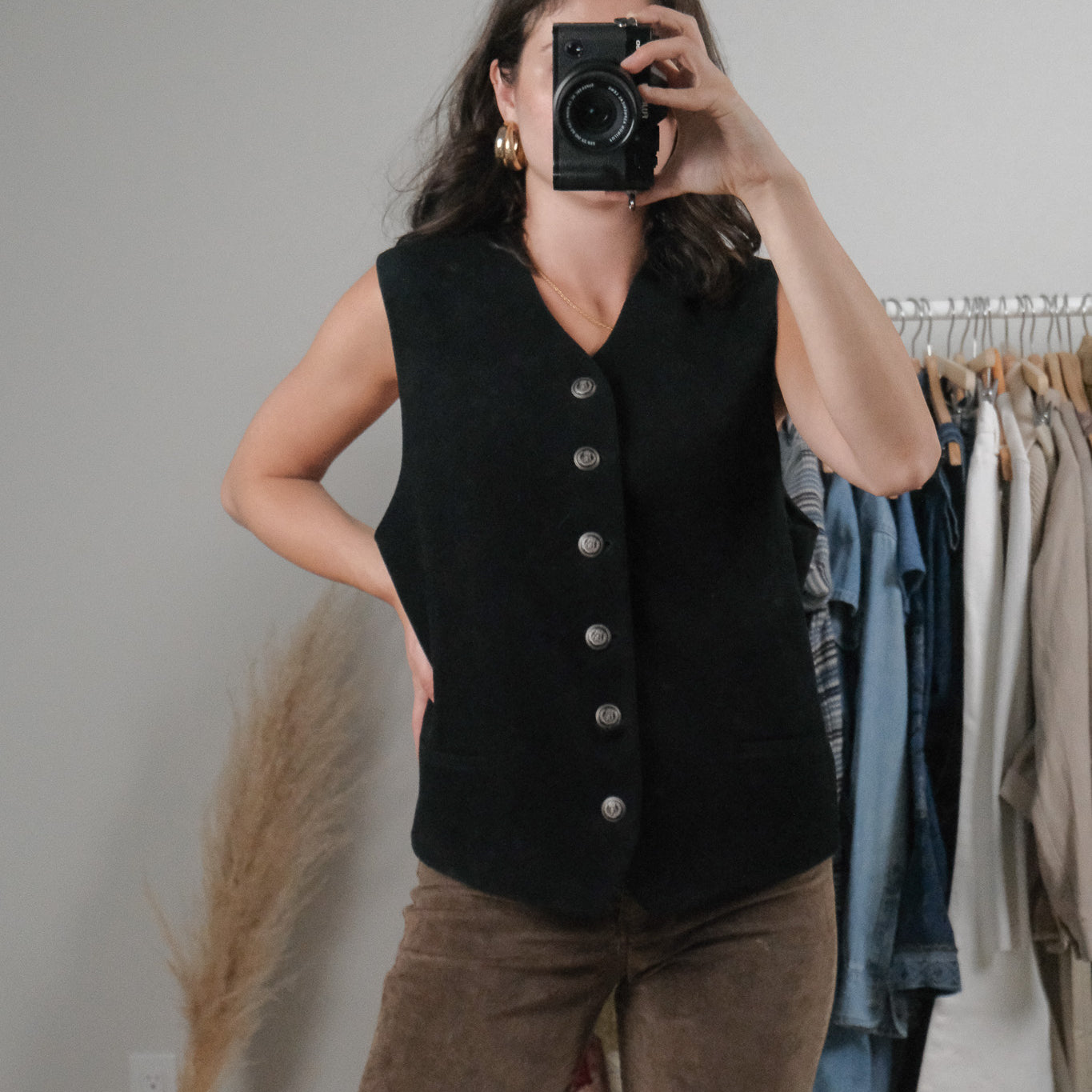 Made in Canada x Vintage x Wool & Cashmere Vest (M/L)