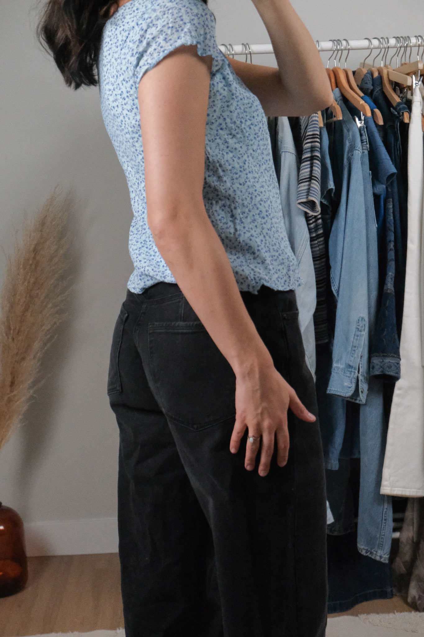 Vintage x Keyhole Floral Blouse (S)