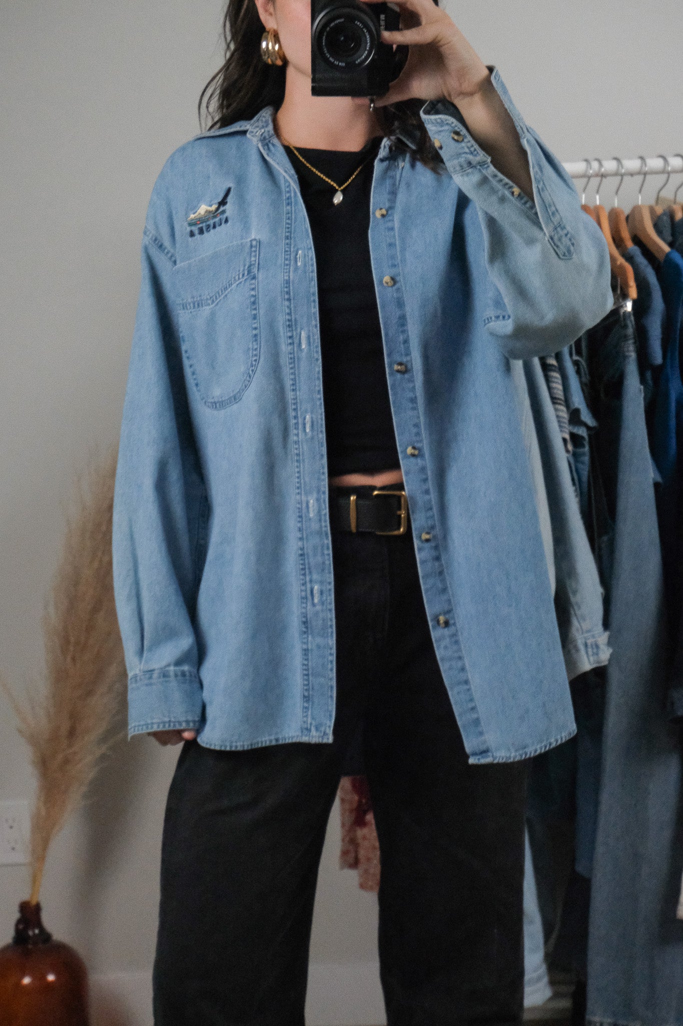 Vintage x Cotton Denim Shirt (S-L)