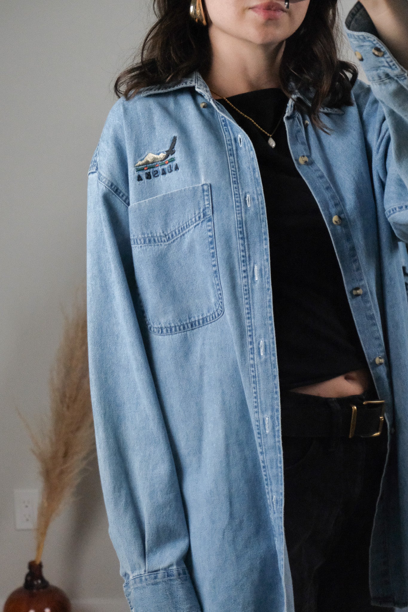 Vintage x Cotton Denim Shirt (S-L)