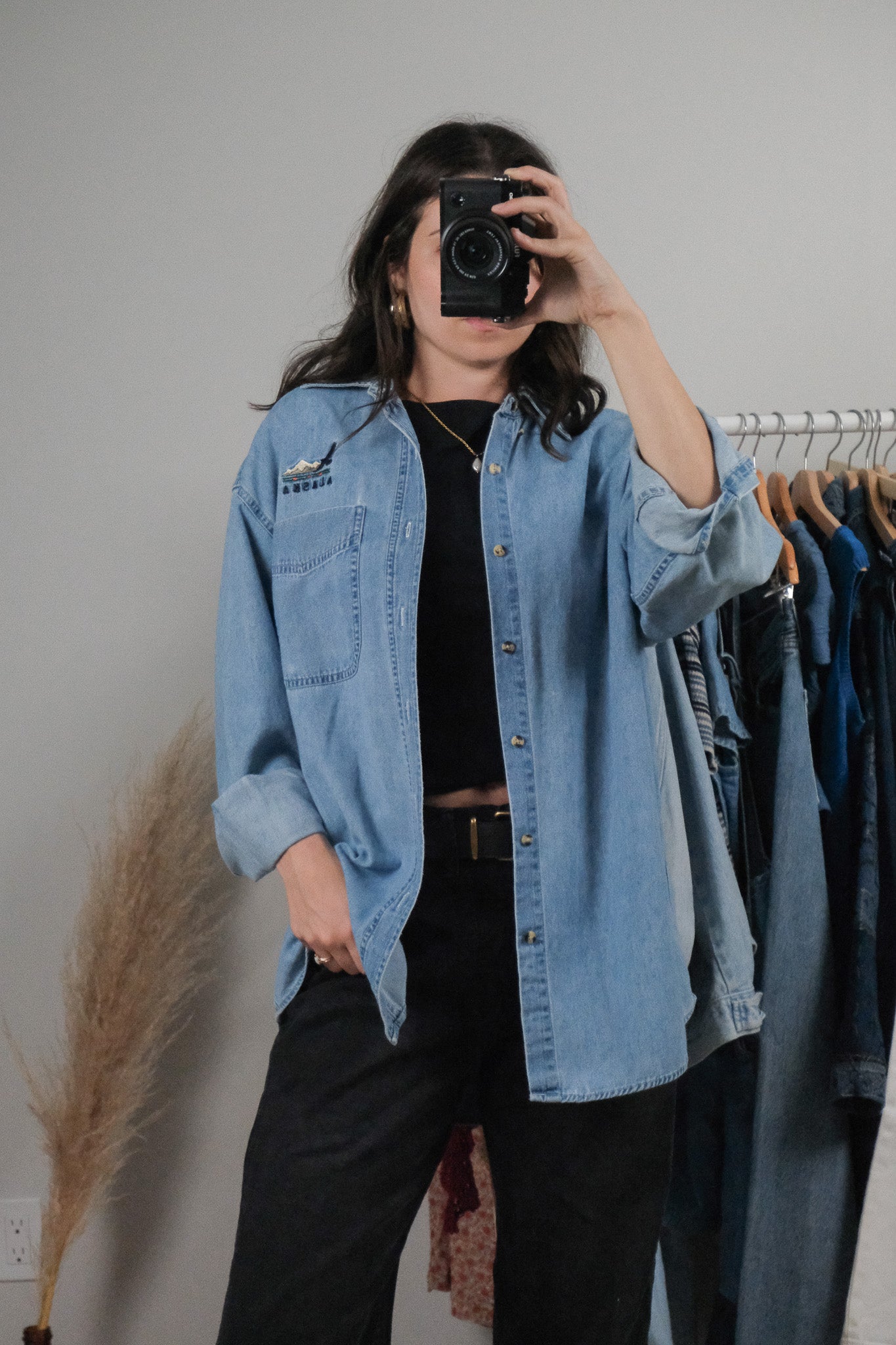 Vintage x Cotton Denim Shirt (S-L)