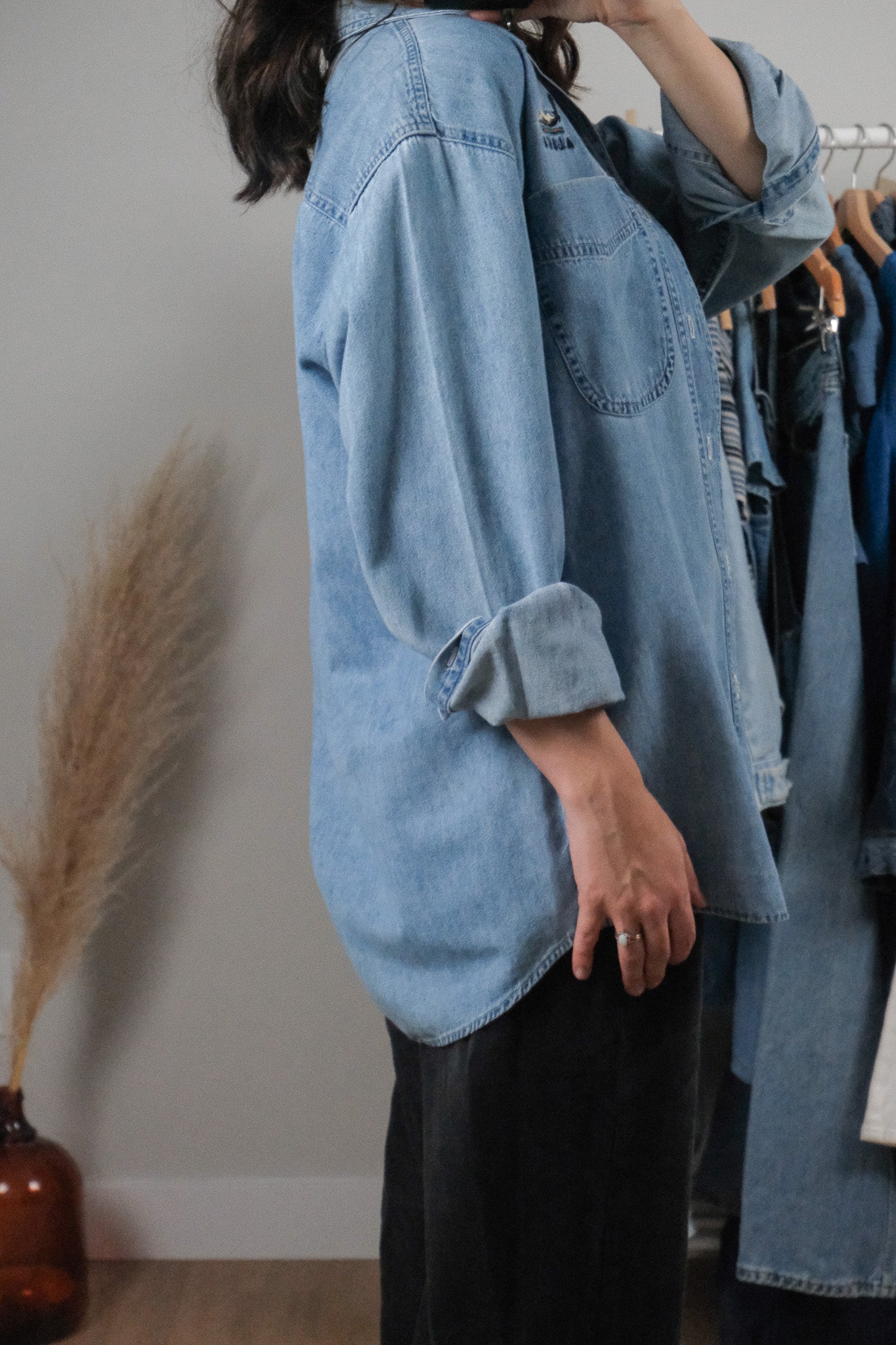 Vintage x Cotton Denim Shirt (S-L)